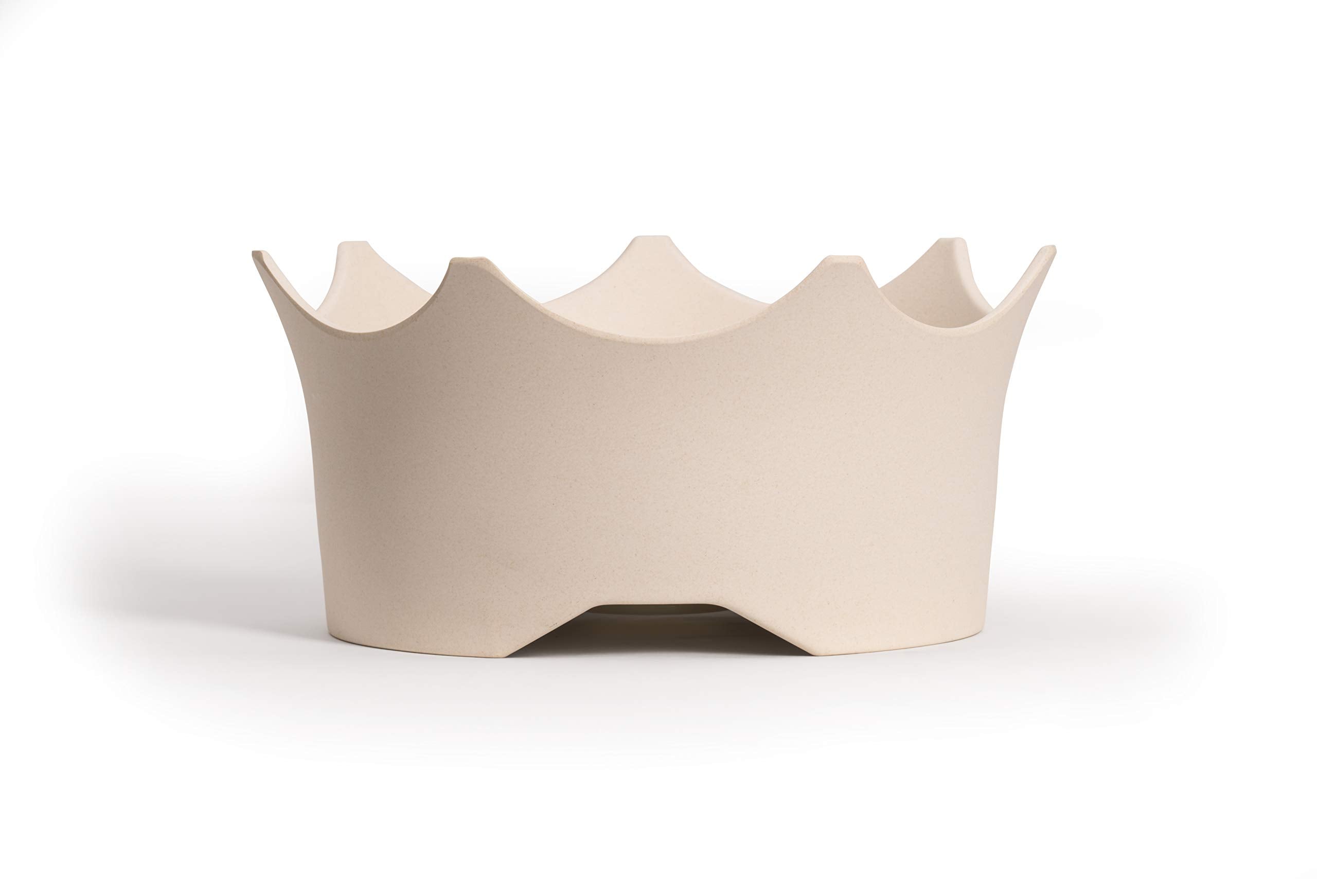 Crownjuwel By Vitajuwel Bowl | Crystal Water For Cats & Dogs | Cloud White