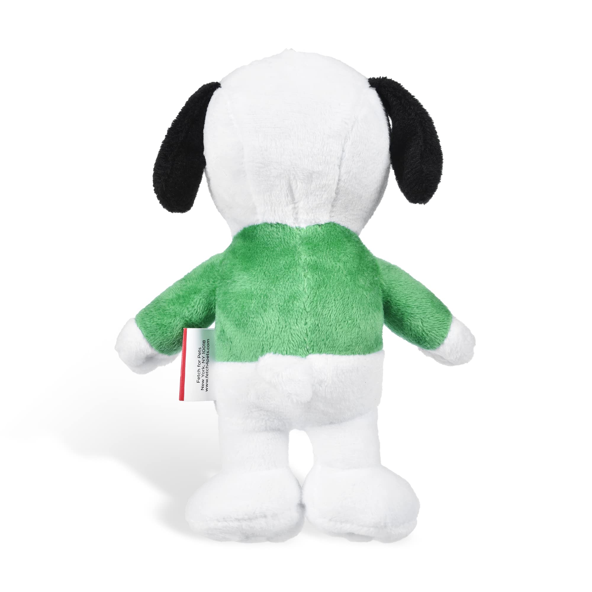 Peanuts For Pets 6' Holiday 2021 Snoopy Plush Dog Toy With Squeaker | Green Snoopy Holiday Plush Dog Toy | Small Squeaky Dog Toys - Soft Stuffed Dog Toys Officially Licensed By Peanuts, (Ff19107)