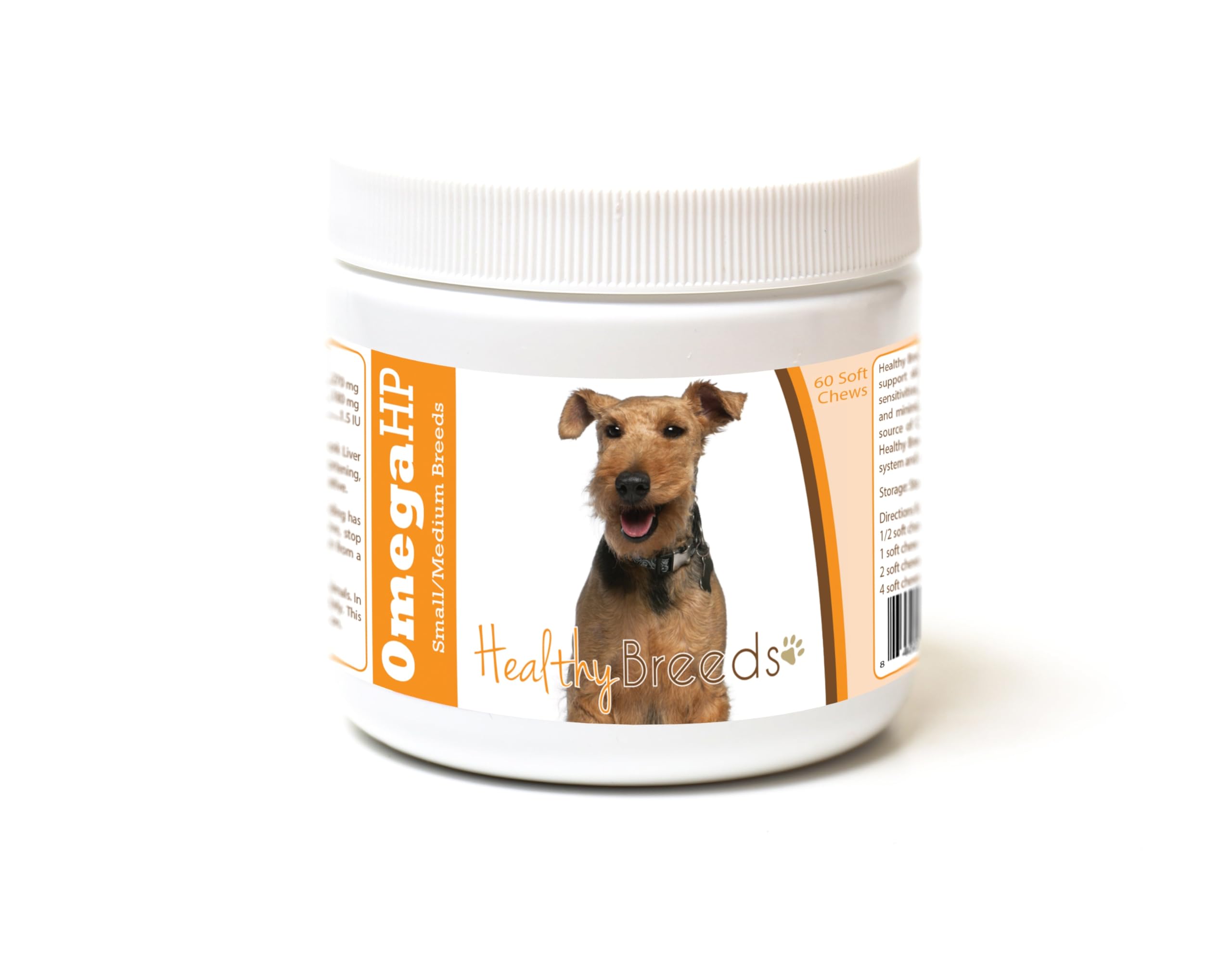 Healthy Breeds Welsh Terrier Omega HP Fatty Acid Skin and Coat Support Soft Chews 60 Count