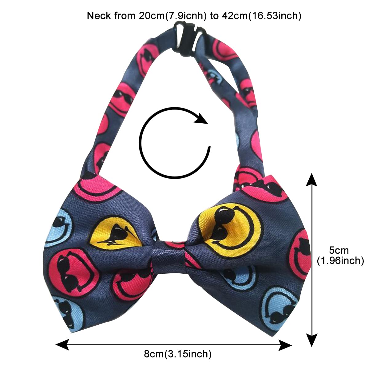 Petunny Dog Bow Ties With Adjustable,10Pcs Pet Bowties Cat Bow Ties Bulk Pet Bowties For Small Medium Boy Girl Dogs Cats Pet Grooming Accessories For Halloween Thanksgiving Christmas (Random Color)