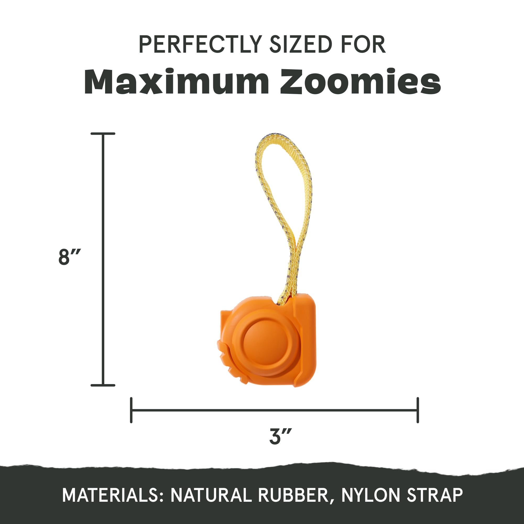Barkbox Tug Measure Durable Dog Toy, Perfect For Strong Chewers And Interactive Play - Large