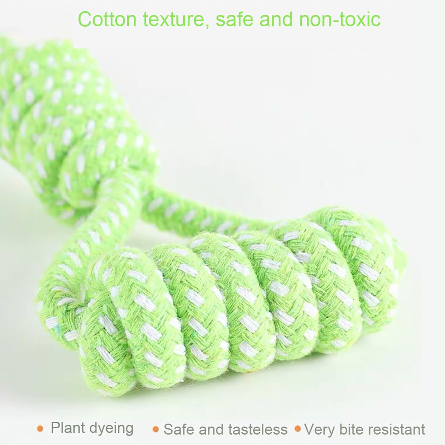 Sunglow Cotton Rope Weaving Dog Toy & Ring Toy Rubber,Cotton Rope Dog Chew Toys,Decompression And Tug Toy For Small Dogs Trainin