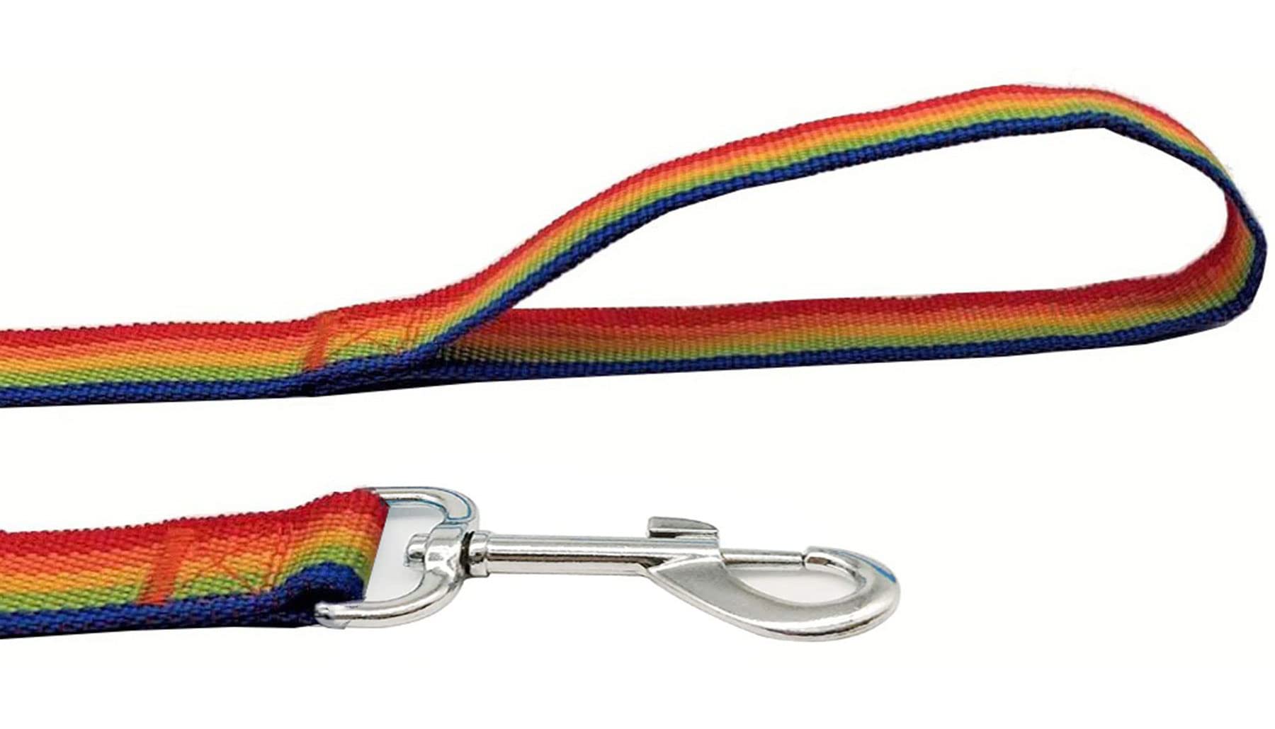 Taian 4Ft/5Ft/6Ft Strong Dog Leash, Nylon Dog Leashes For Small Medium Large Dogs (1 In X 5 Ft, Rainbow)