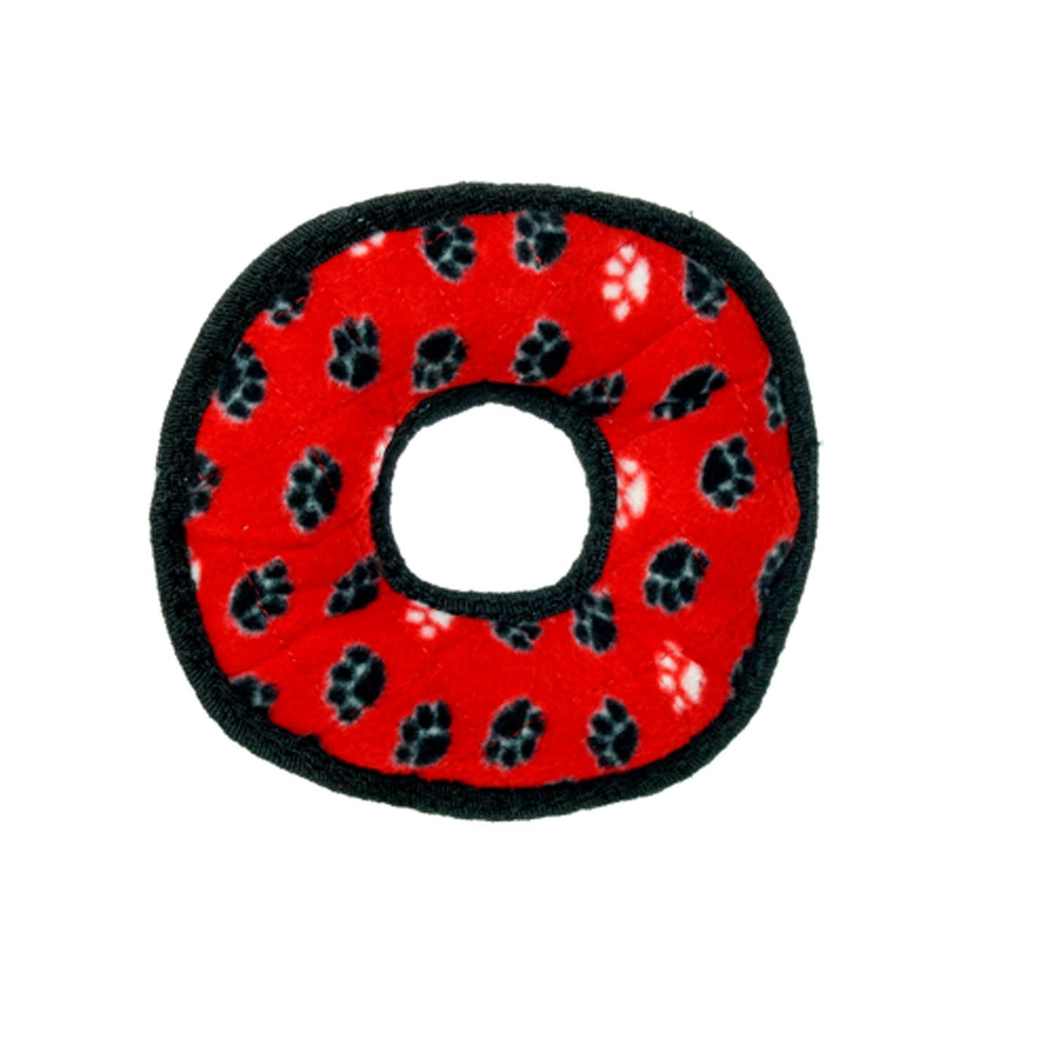 Tuffy - World'S Tuffest Soft Dog Toy -Jr Ring- Red -Squeakers-Multiple Layers.Made Durable, Strong & Tough.Interactive Play(Tug, Toss & Fetch).Machine Washable & Floats