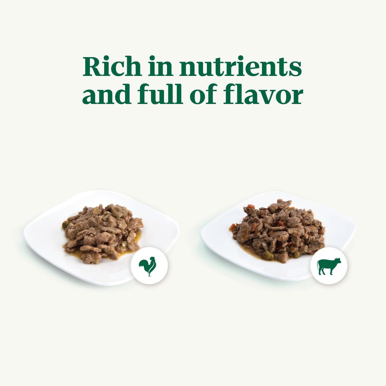 NUTRO HEARTY STEW Adult Natural Grain Free Wet Dog Food Cuts in Gravy, Tender Chicken, Carrot & Pea Stew and Chunky Beef, Tomato
