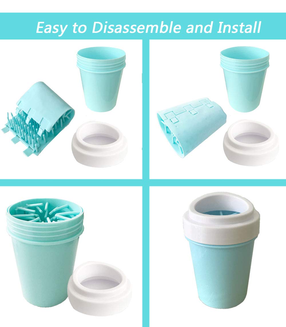 Dog Paw Cleaner For Dogs Large/Petite Paw Washer Easy To Use & Clean Portable Dog Paw Cleaner Cup Dog Foot Washer With Silicone