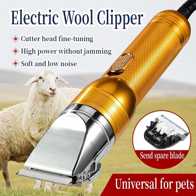 Electric Professional Dog Grooming Clippers, 350W Sheep Shears Pet Grooming Clippers For Heavy Duty Hair,Horses Cat Farm Livesto
