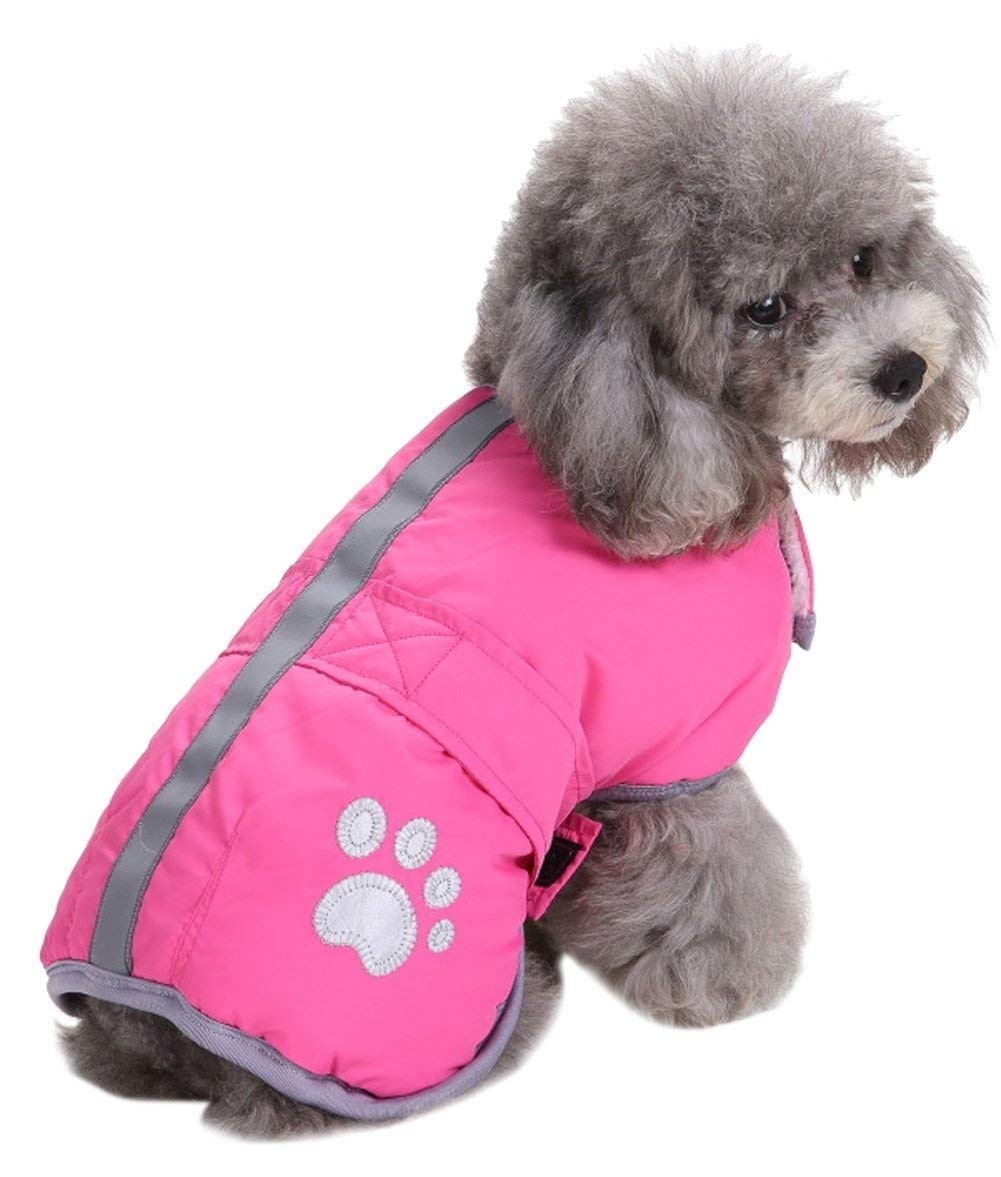 Queenmore Cold Weather Dog Coats Loft Reversible Winter Fleece Dog Vest Waterproof Pet Jacket Available In Extra Small, Small, M