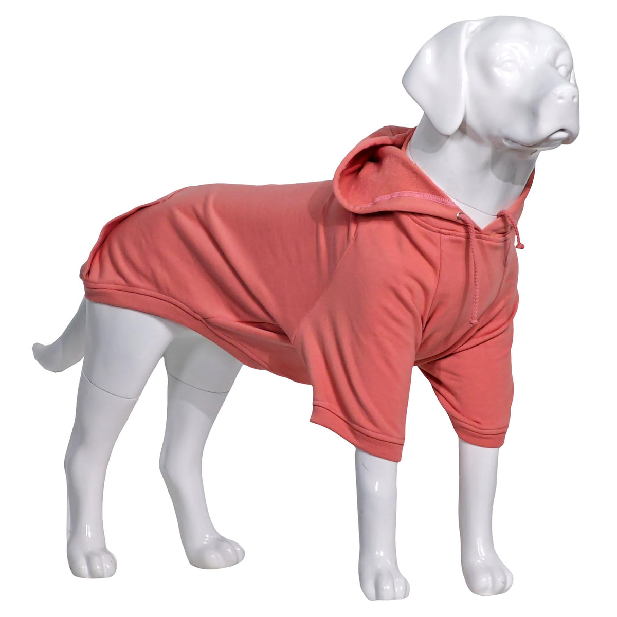 Lovelonglong Blank Basic Hoodie Sweatshirt For Dogs 100% Cotton Fits Small Medium Dachshund Large Dog Lotus-Pink 4Xl