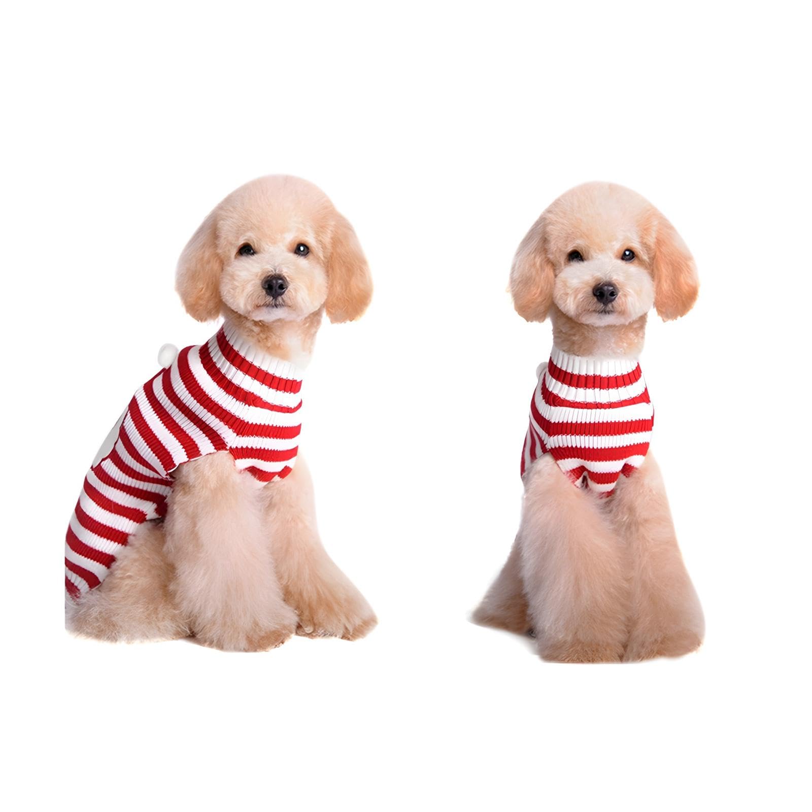 NACOCO Santa Claus Pet Sweater Dog Sweaters Cold Weather Outfit for Small to Medium Sized Dogs and Cats for Christmas Day (Santa