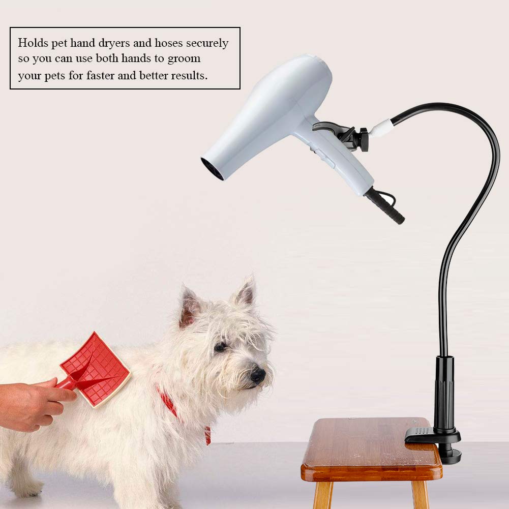 Cosiki Hands-Free Dryer Holder Arm, Pet Dog Cat Grooming Table Hair Dryer Stand Holder Hands, Dog Pet Grooming Table Hair Dryer Stand Holder Hands