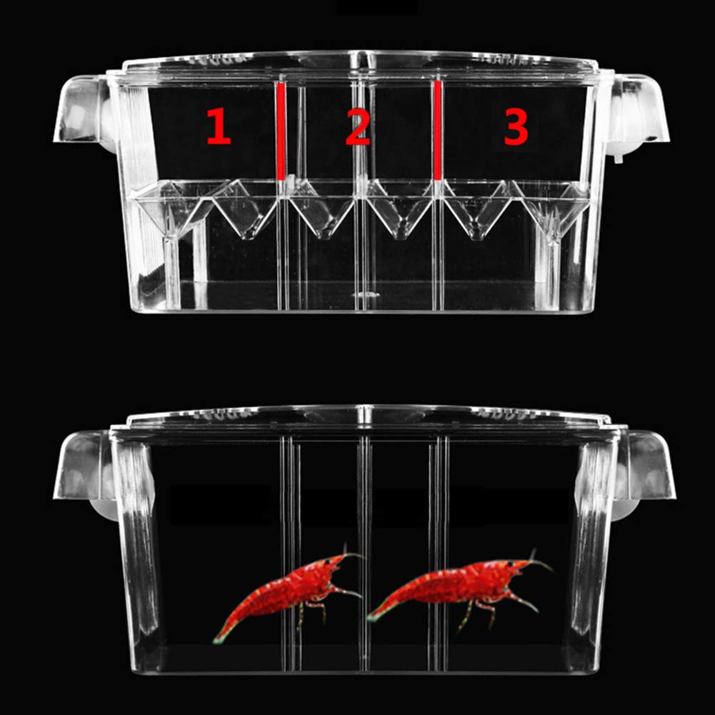 4 Rooms Hd Fish Breeding Box Aquarium Breeding Box, Breeder Box For Fish Tank, Double Hatching Incubator Isolation Box For Guppy Baby Fish Hatchery