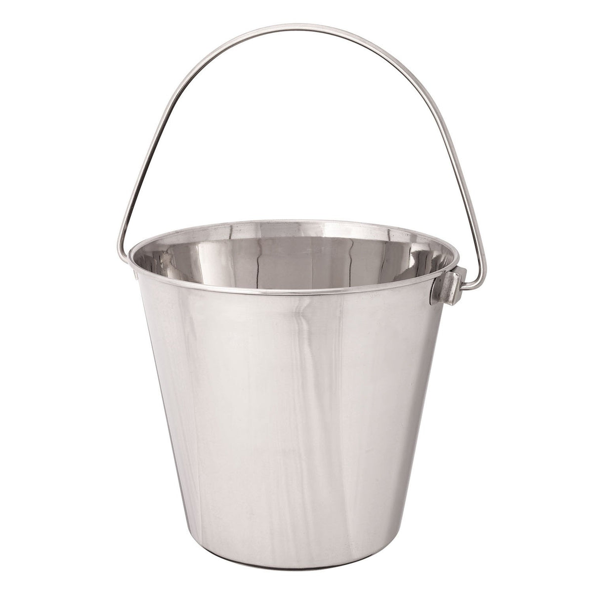 Proselect Heavy Duty Stainless Steel Pails — Durable Pails For Kennels And Farms - 9¾', 9-Quart