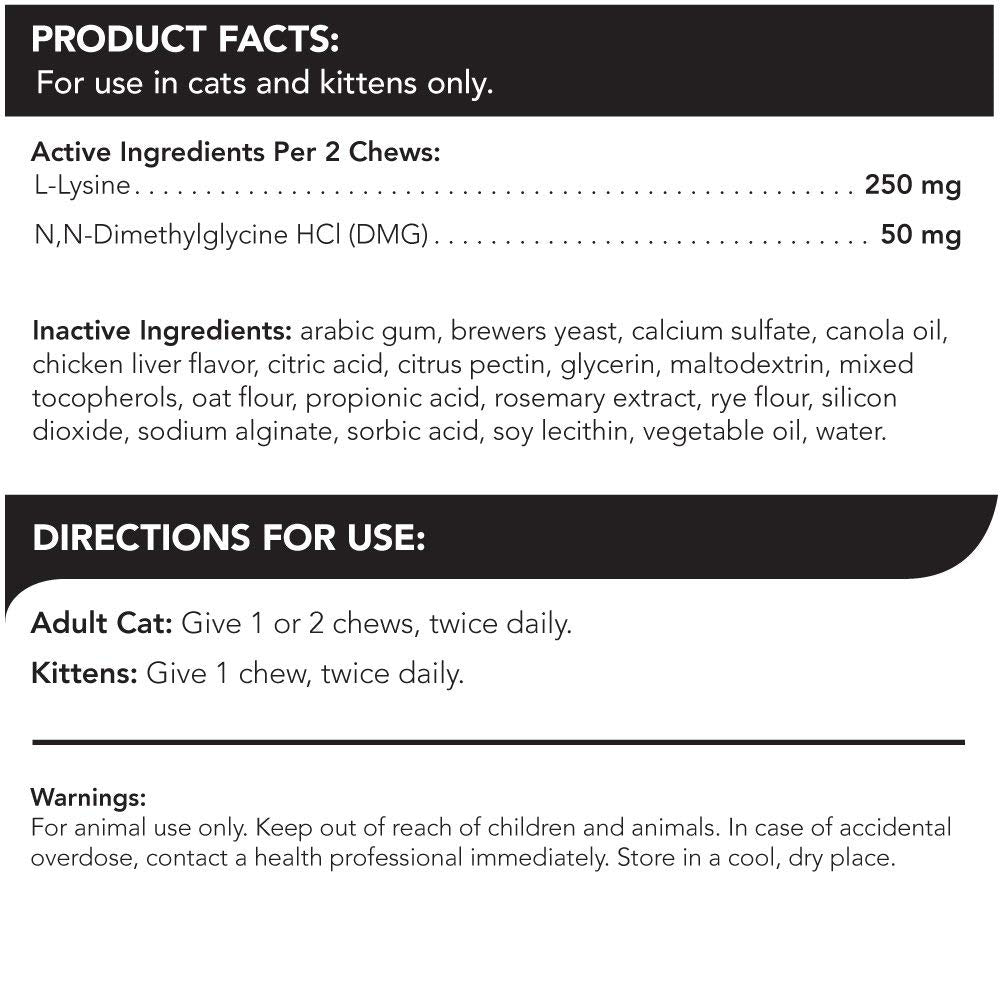VETRISCIENCE Laboratories - Vetri Lysine Plus, 120 Bite Sized Chews, 3 Pack