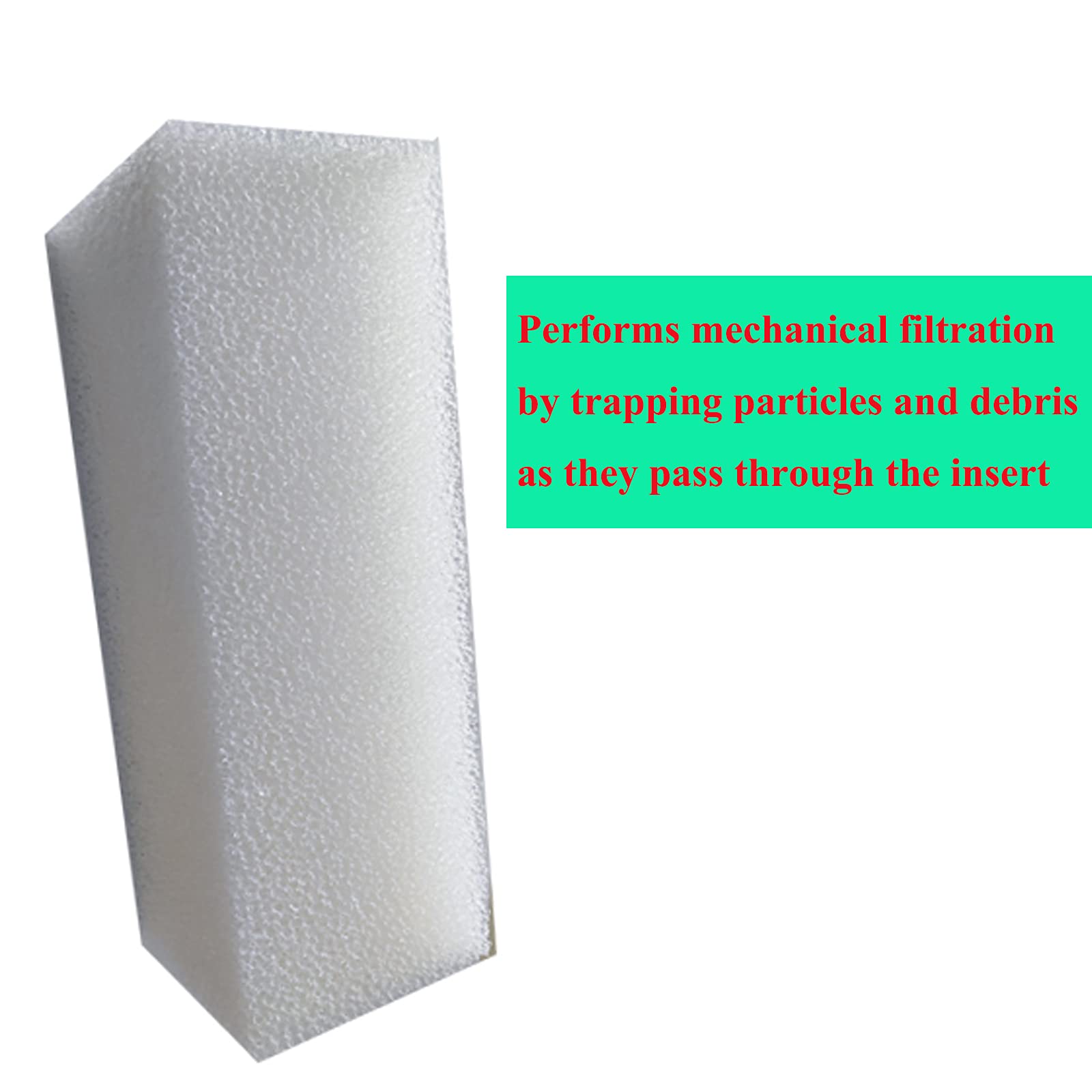 Qzbhct Replacement Foam Insert Foam Filter Pads Fit For Aqua Clear 110/500 Aquaclear 20 Ppi (6 Pack)