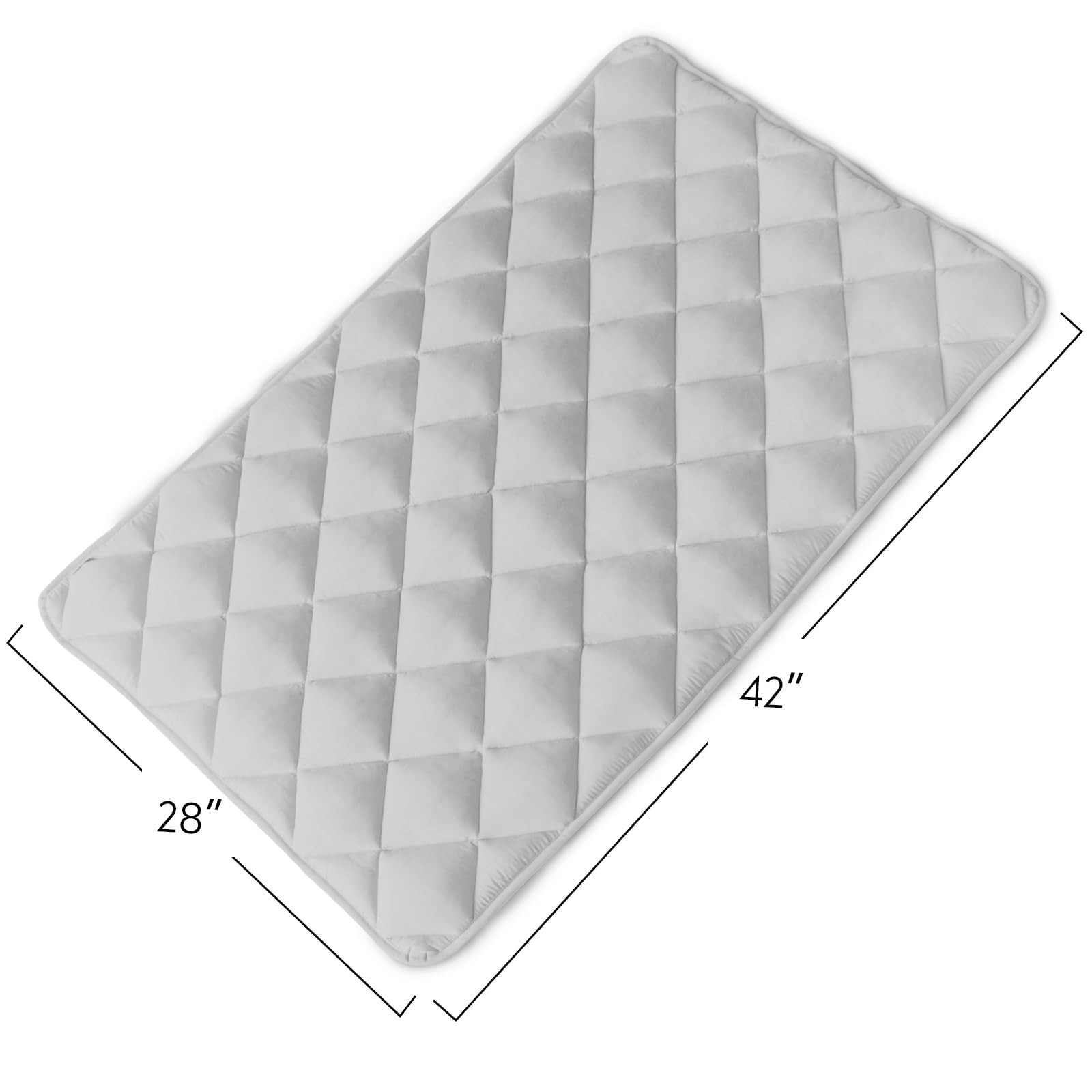 Magik & Kover Dog Crate Pad 2 Pack (42'' X 28''), Soft Dog Crate Mat With Anti-Slip Bottom, Machine Washable Kennel Pad, Fits 42