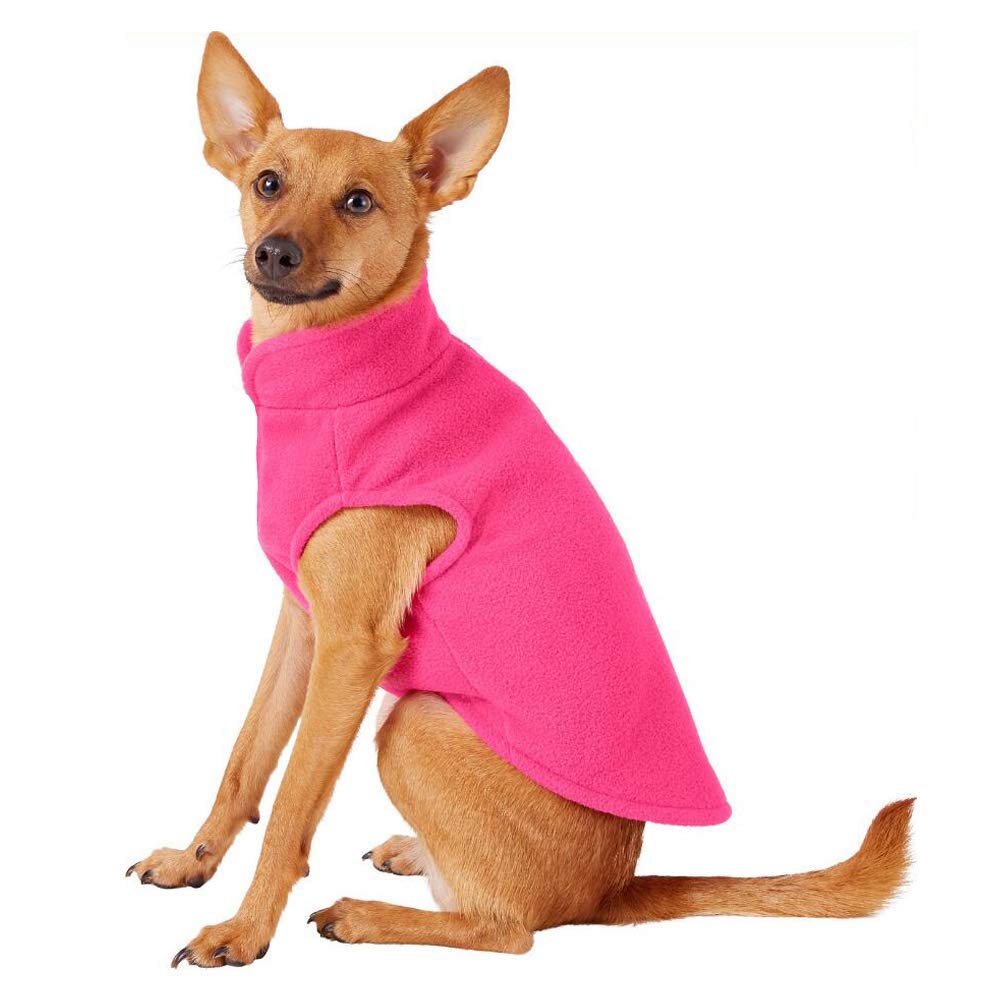 Droolingdog Small Puppy Sweater Chihuahua Fleece Vest Extra Small Dog Sweater For Small Dogs, Xs, Rose