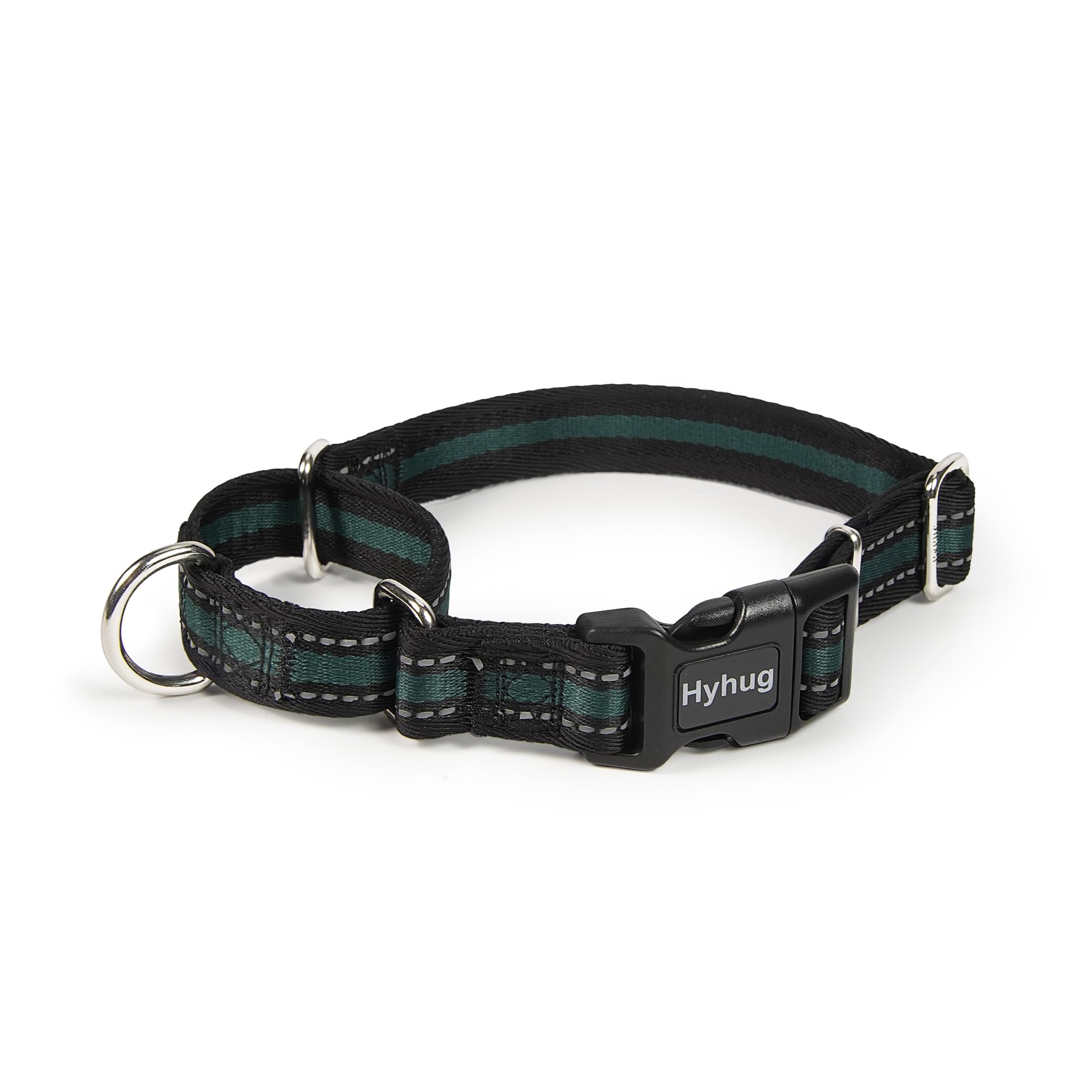 Hyhug Reflective Martingale Dog Collar With Buckle: Escape-Proof, No Slip Heavy Duty Nylon, Colorfast Adjustable Pet Supplies Fo