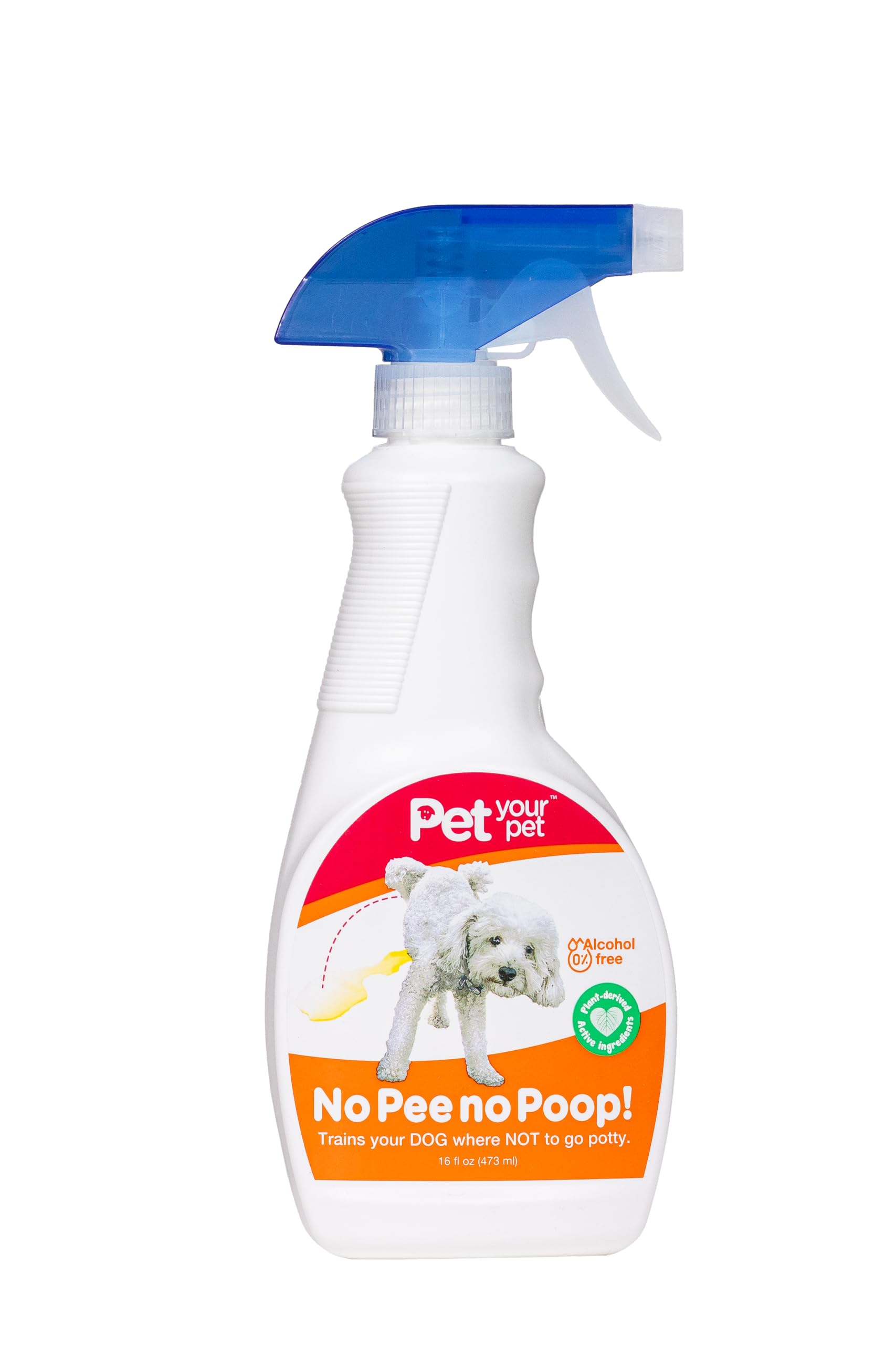 No Pee No Poop Dog Potty Training Spray, 16 Fl Oz - Non-Toxic Dog Spray To Prevent Peeing And Pooping - Natural No Urine Marking