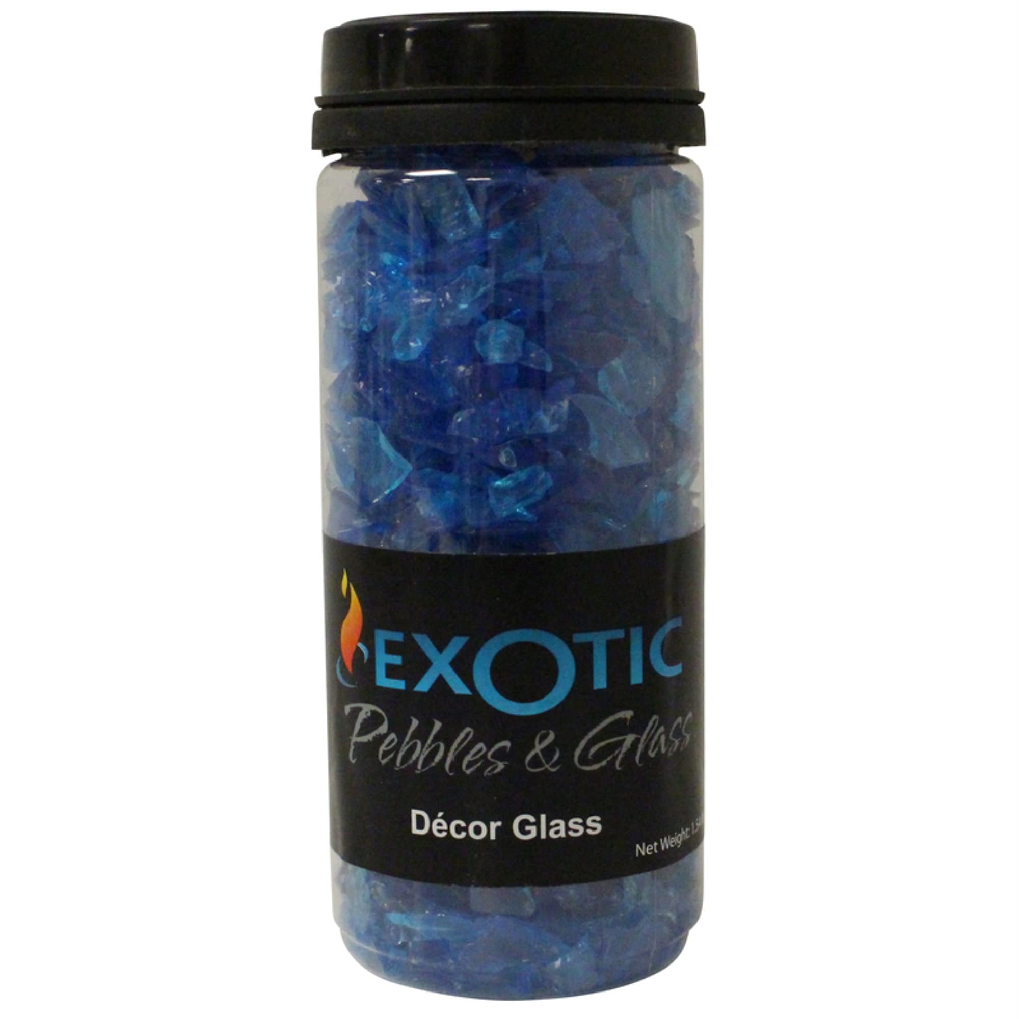 Exotic Pebbles & Aggregates EG-G-04 1-2 mm Glass Deco44; Tourquoise - Small