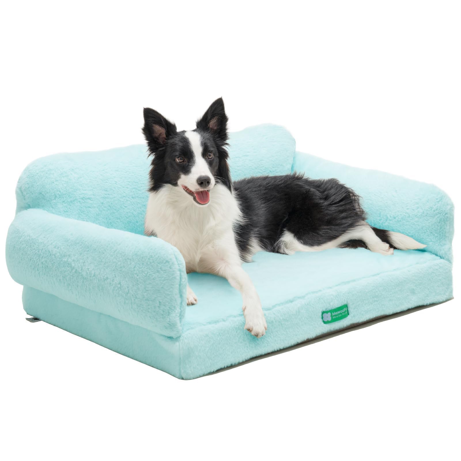 Mewoofun 34.6'' Orthopedic Dog Bed Sofa For Small Medium Dogs, Egg- Foam Dog Couch With Removable Washable Cover And Non-Slip Bo