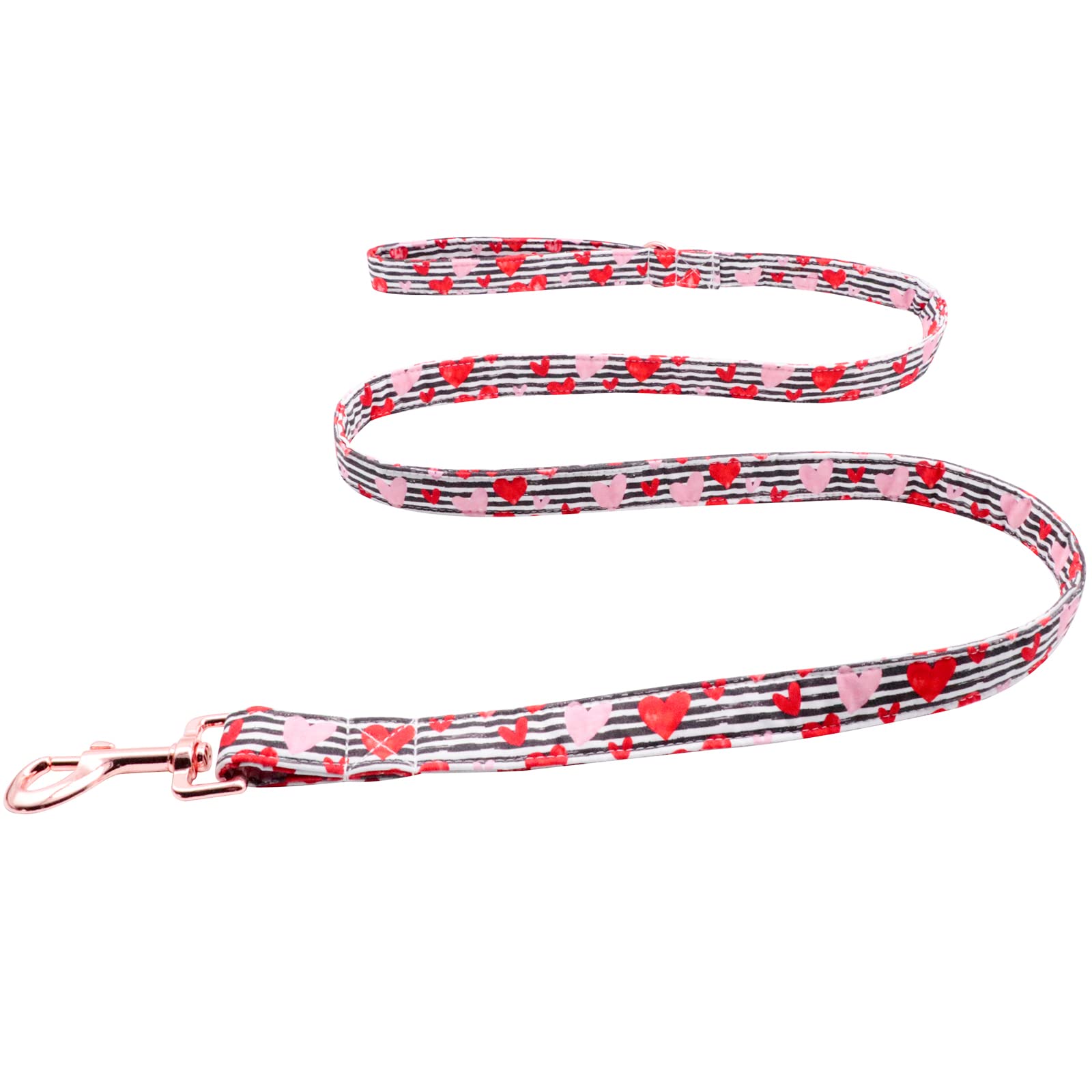 Lionet Paws Valentines Day Dog Leash Matching Dog Collar For Small Medium Large Dog