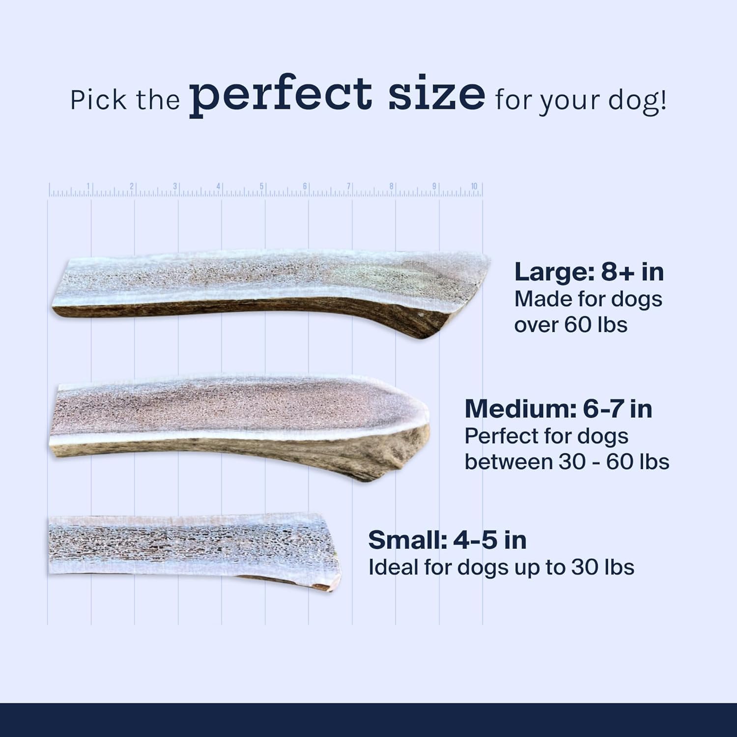 Good Trouble Pets Premium Elk Split Antlers For Large Dogs - All-Natural, Shed Antler Chews For Dental Health & Calming -Cruelty