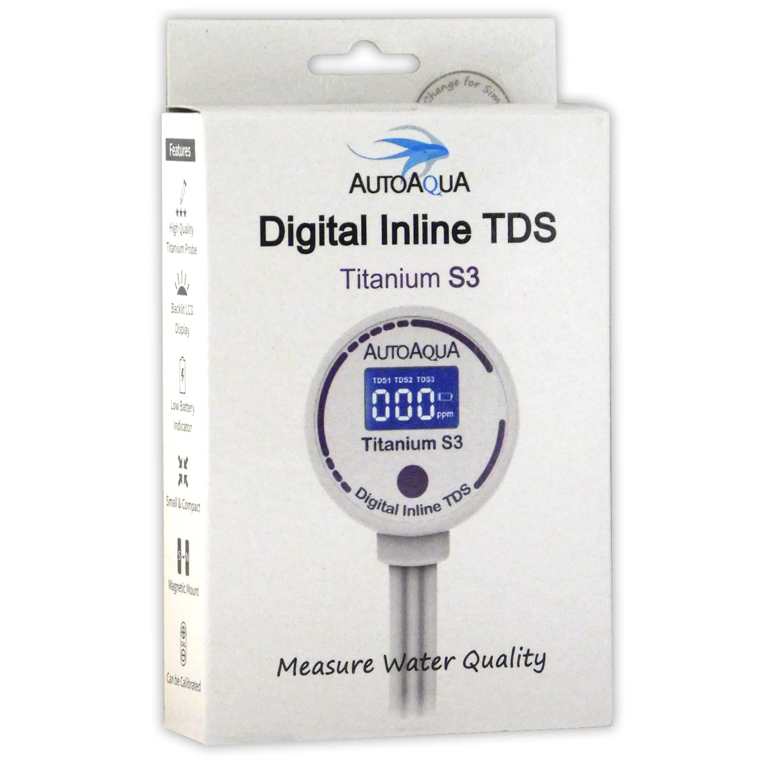 Autoaqua Titanium S3 Digital Inline Tds Meter