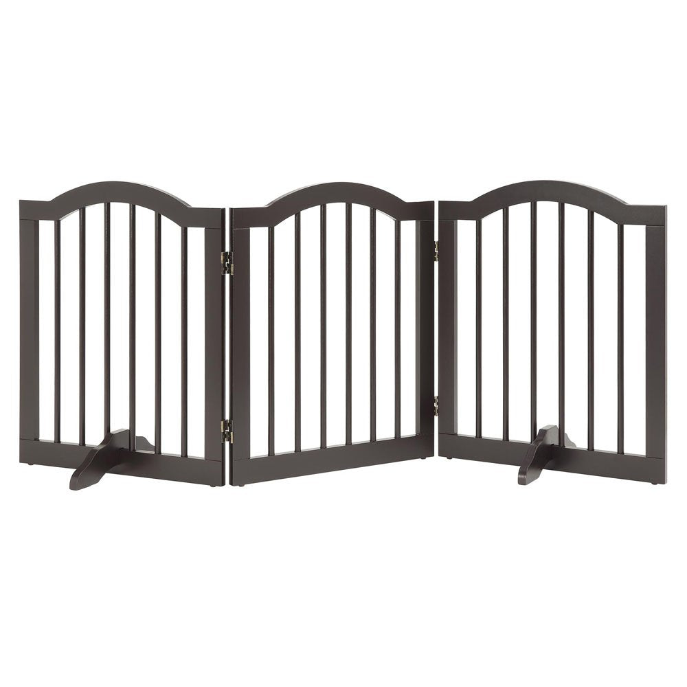 Unipaws Support Feet For Wooden Pet Gate, Freestanding Dog Gate, Set Of 2, Design For 0.71 Inches Thickness Panel, White