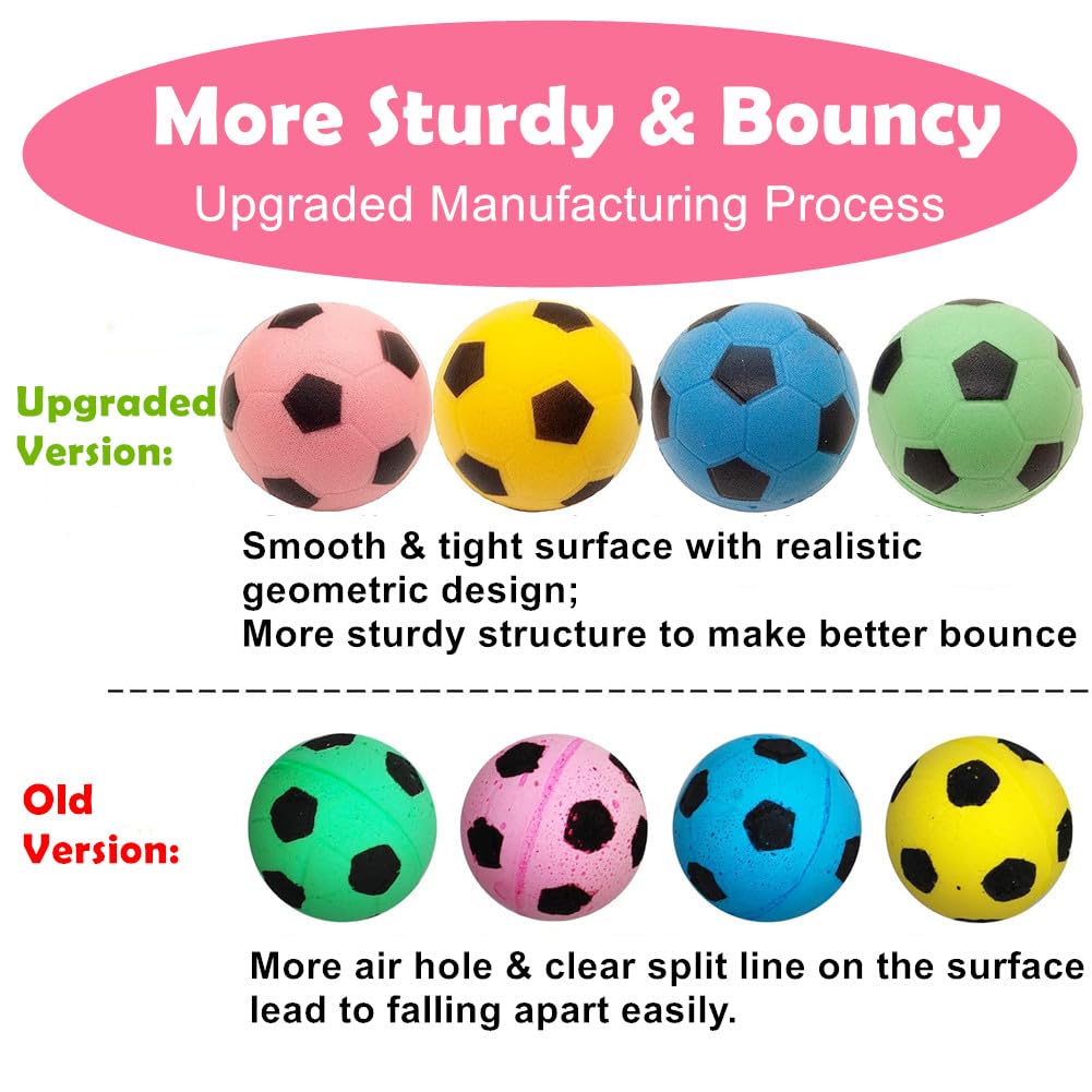 Petfavorites Foam Soccer Balls Cat Toys - Pack Of 12