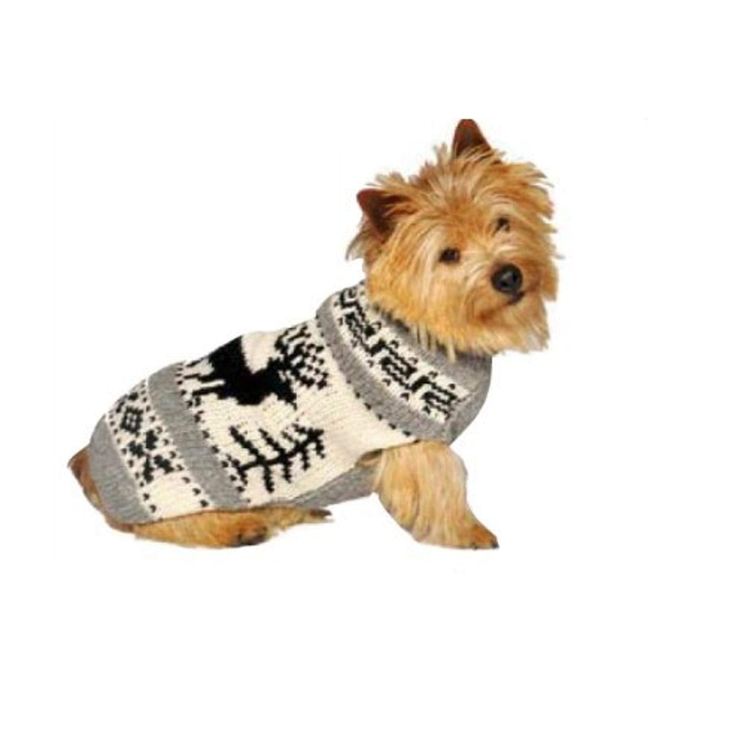 Chilly Dog Reindeer Shawl Dog Sweater (Medium)