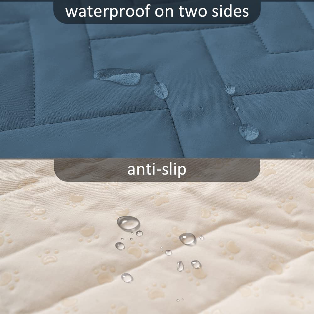 Fuguitex Waterproof Dog Bed Cover Couch Cover For Pet Anti-Slip Cat Mat Pet Pad Blanket For Sofa Chair Recliner Bed Furniture Pr