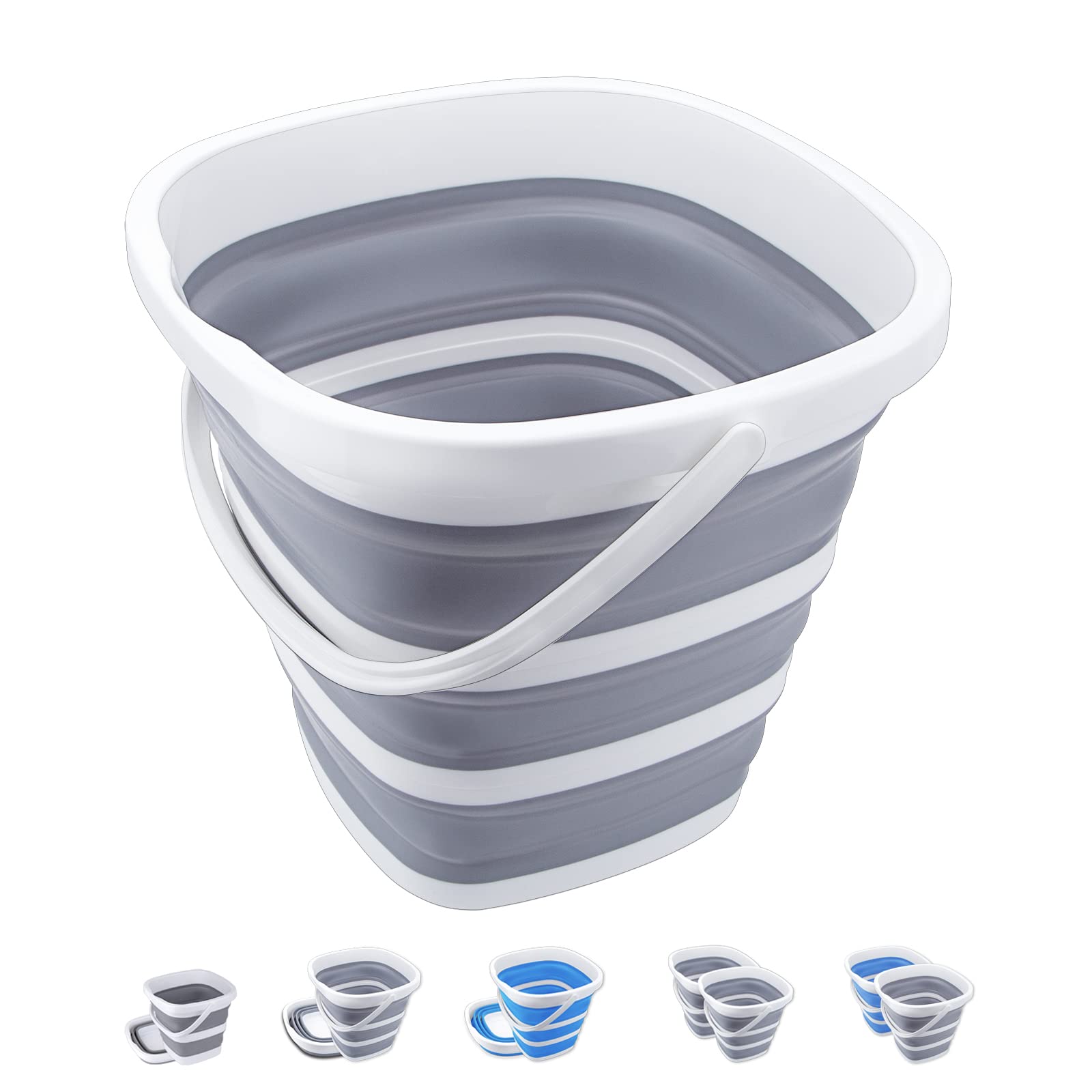 Craftend Collapsible Bucket 10L 26 Gallon Cleaning Bucket Mop Bucket Folding Foldable Portable Small Plastic Water Supplies For 