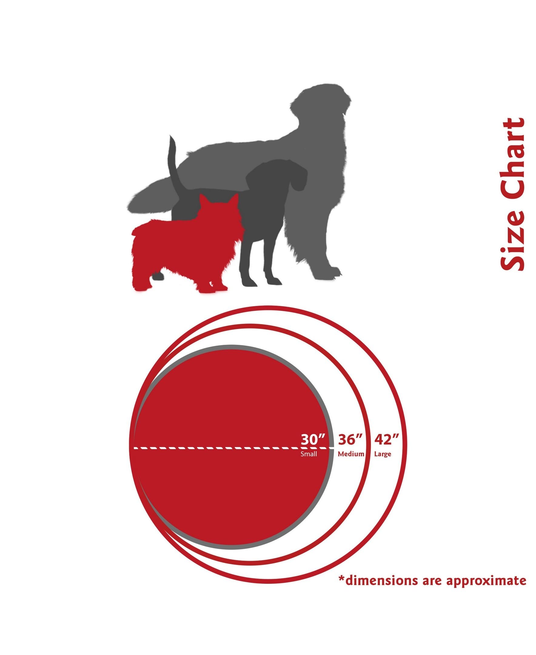 Grey Towers Grey Towers Small Round Indoor Outdoor Pet Dog Bed With Removable Washable Cover By Majestic Pet Products