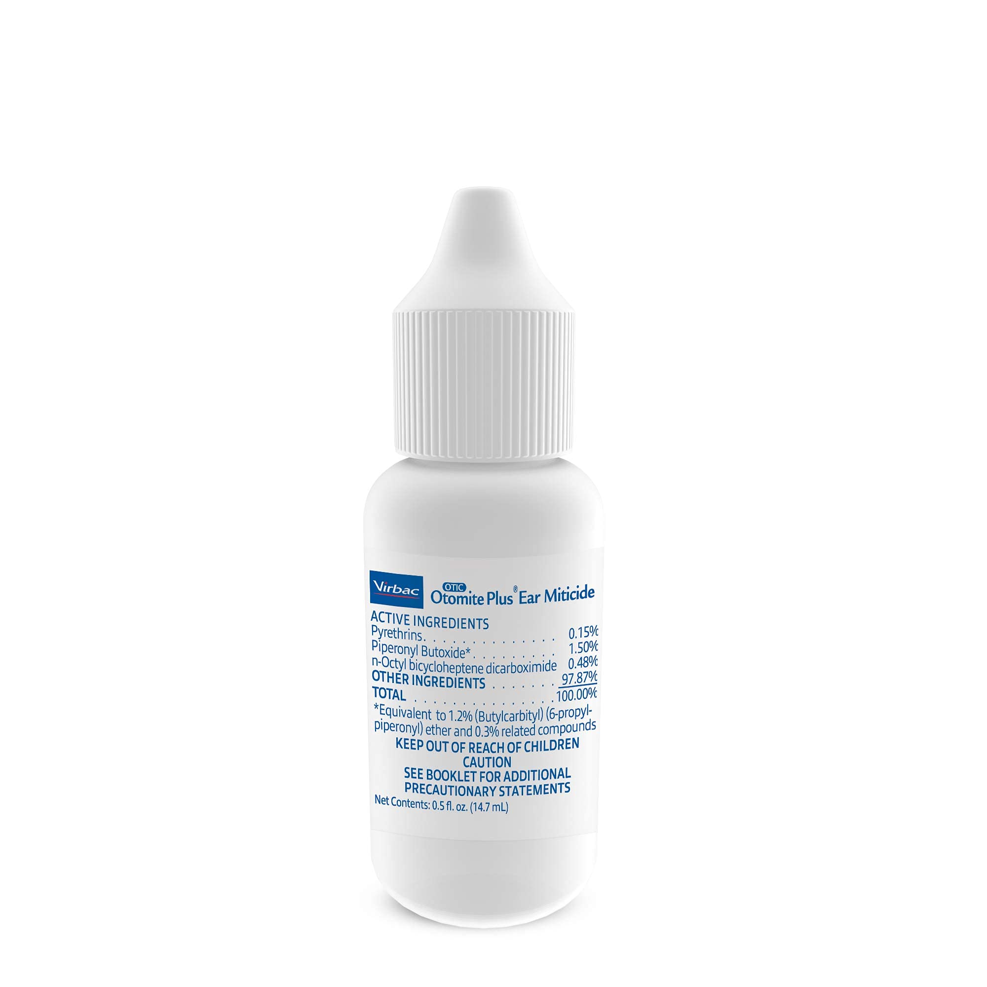 Virbac OTOMITE PLUS Ear Miticide | Ear Mite Treatment for Dogs and Cats