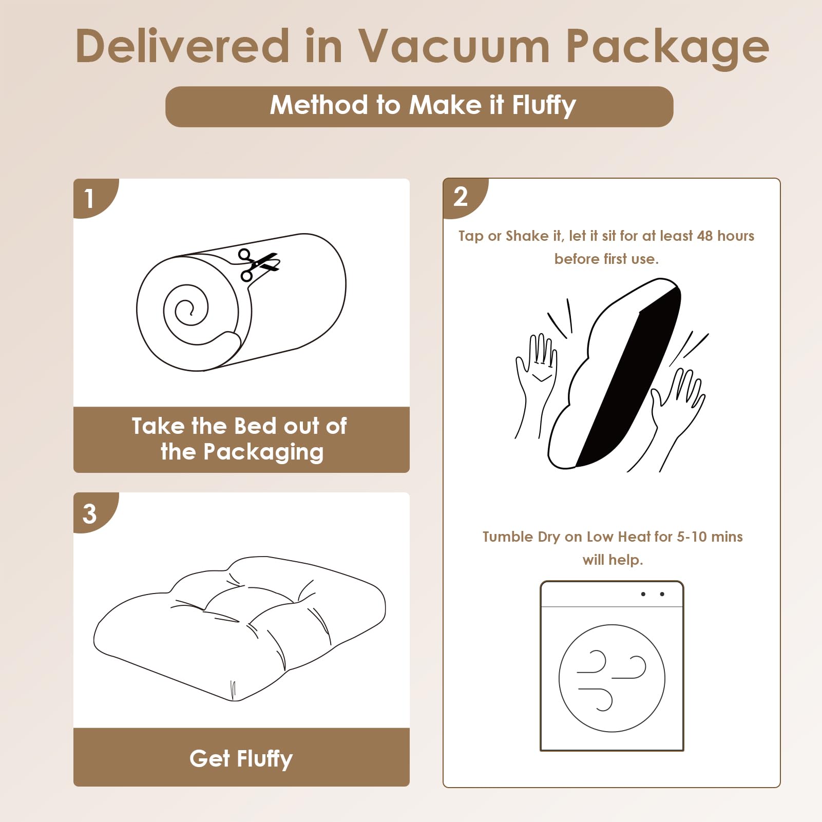 Eheyciga Fluffy Dog Crate Bed For Small Dogs, Plush Faux Fur Crate Pad, Calming Anti Anxiety Small Dog Bed, Washable Soft Warm M