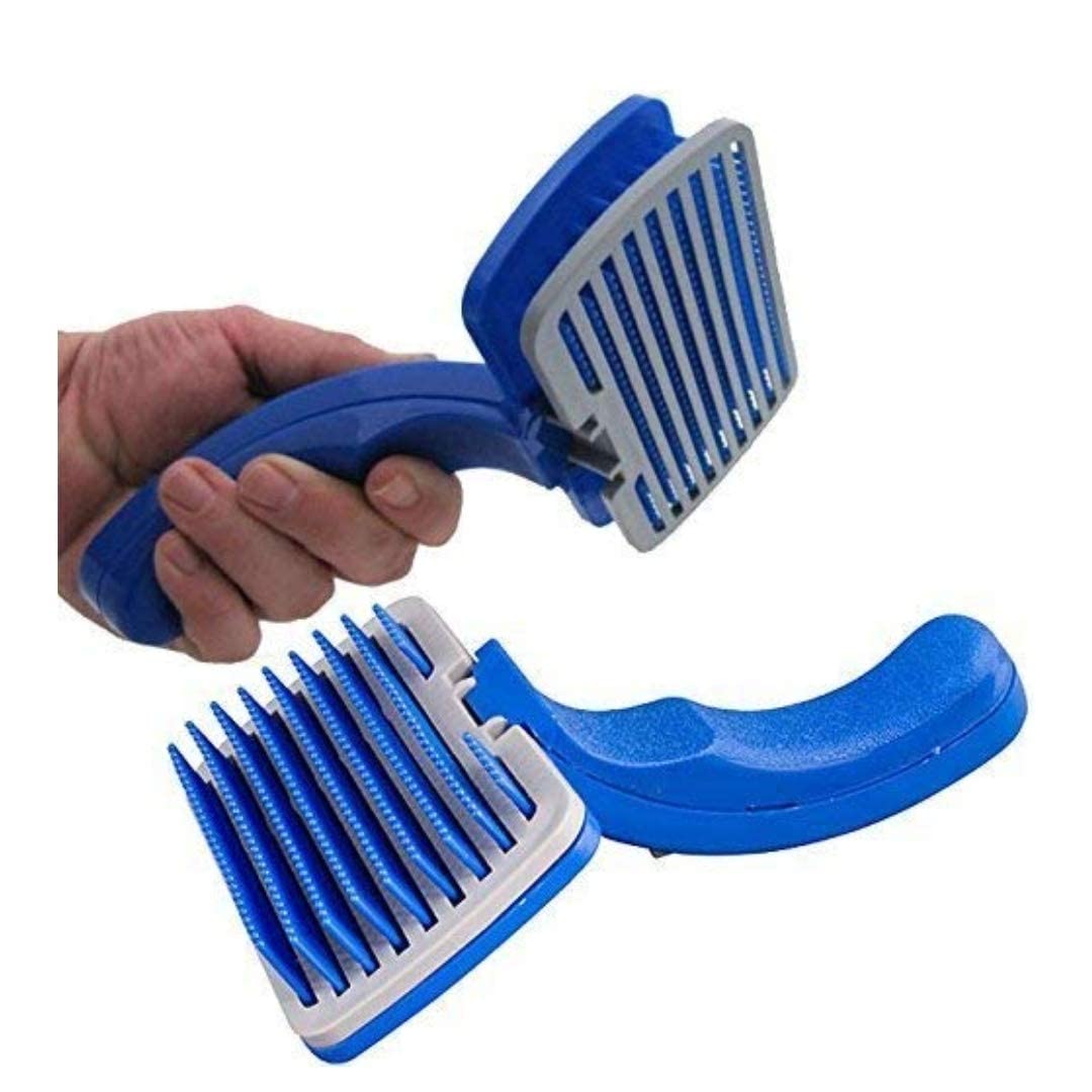 D&C Paws Slicker Brush For Dogs And Cats SelfCleaning Grooming Comb Imported Dog, Plastic Slicker Brush With Press Key