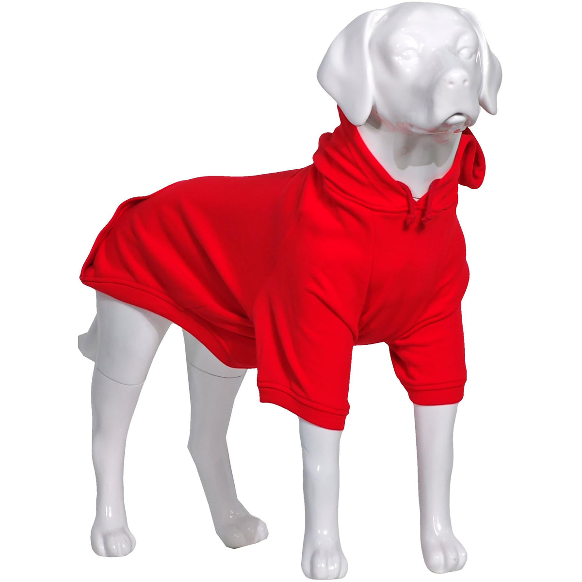 Lovelonglong Blank Basic Hoodie Sweatshirt For Dogs 100% Cotton Fits Small Medium Dachshund Large Dog Red 4Xl