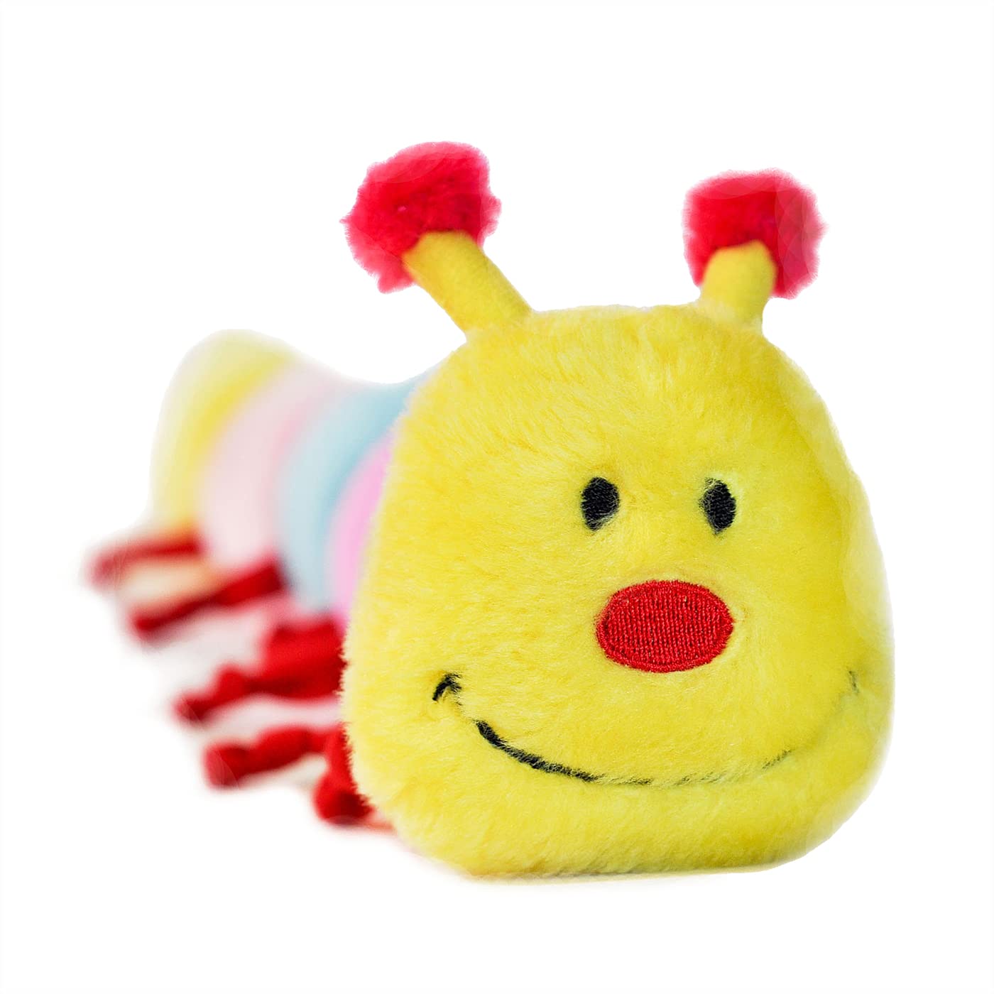 Zippypaws - Colorful Caterpillar Squeaky Stuffed Plush Dog Toy - Deluxe Squeakers