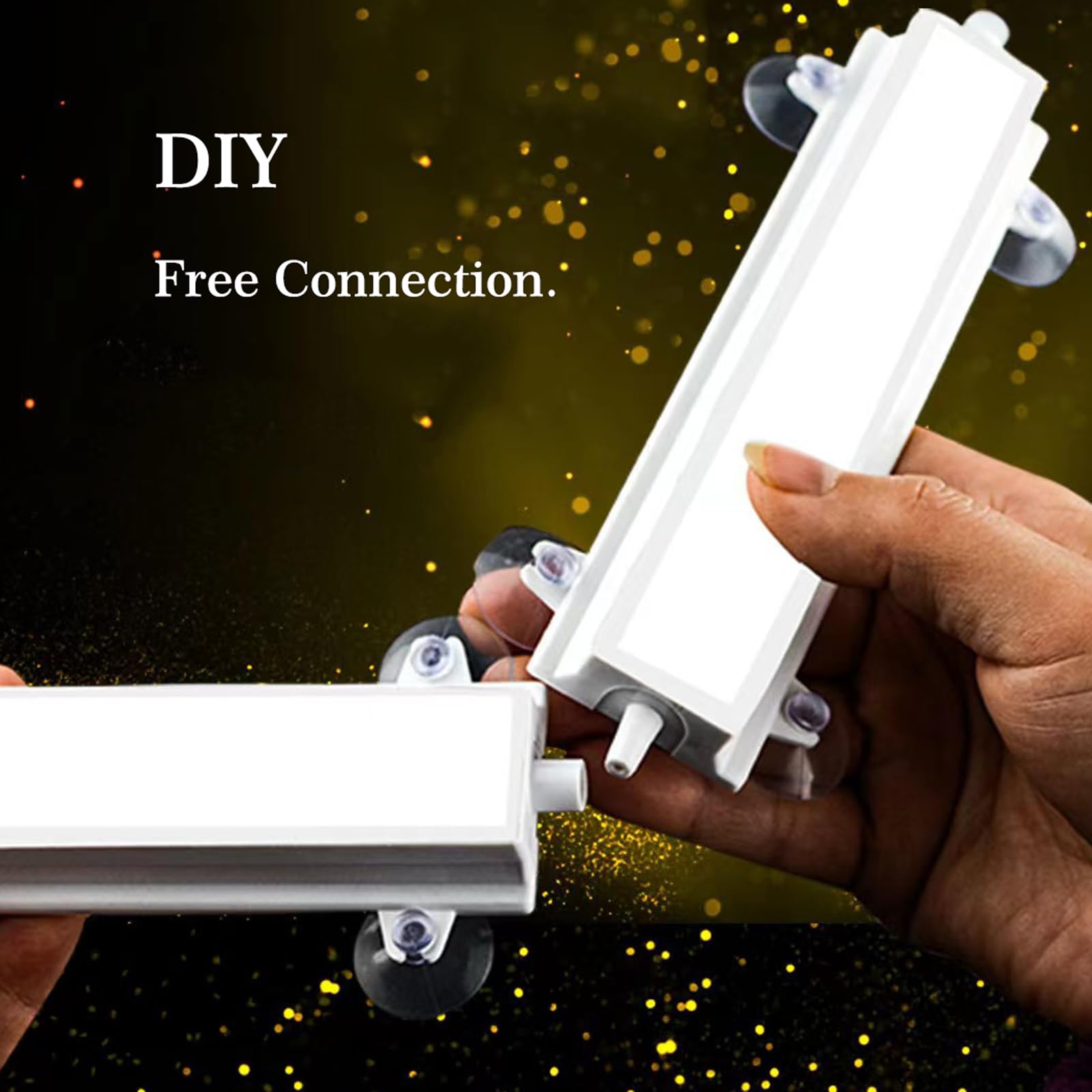 Carefree Fish Aquarium 6/12Inch Nano Materials Air Stone Strip Fish Tank Bubble Stone for Saltwater and Fresh Water (Not Harm Th