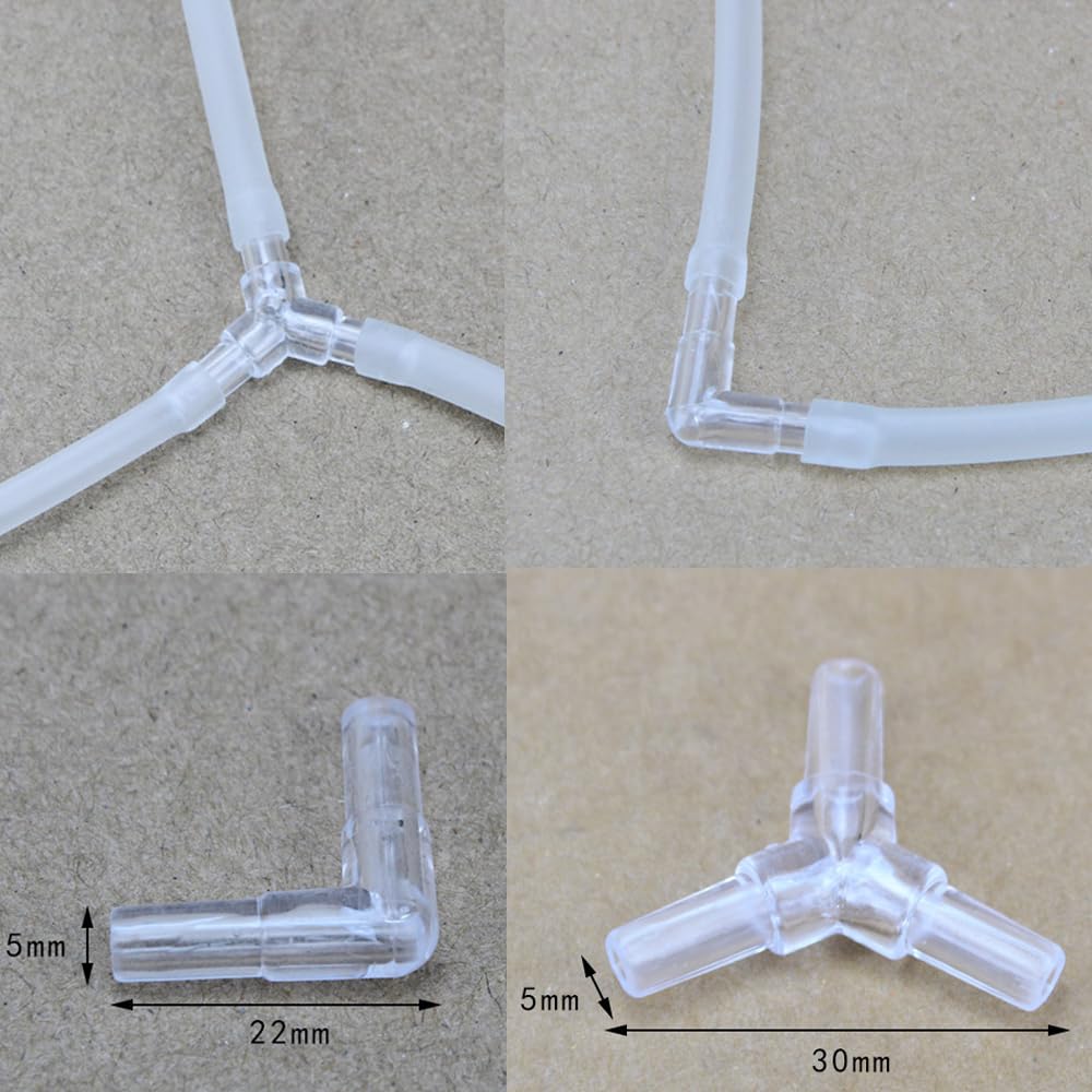 TANOMA Aquarium Air Pump Accessories - Contains Airline Tubing, Control Valve, Air Stones, Connectors, Check Valves, Suction Cup
