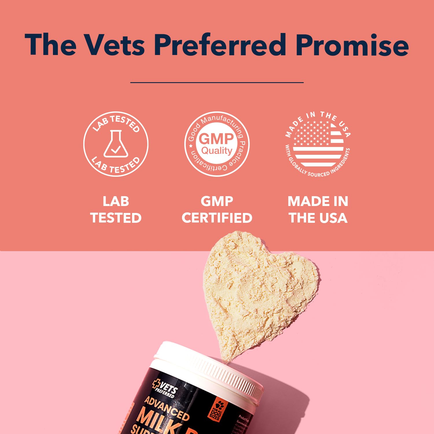 Vets Preferred Puppy Milk Replacement Formula - Dog Milk Replacer Powder Supplement for Pregnant, Lactating, Aging Dogs - Enrich