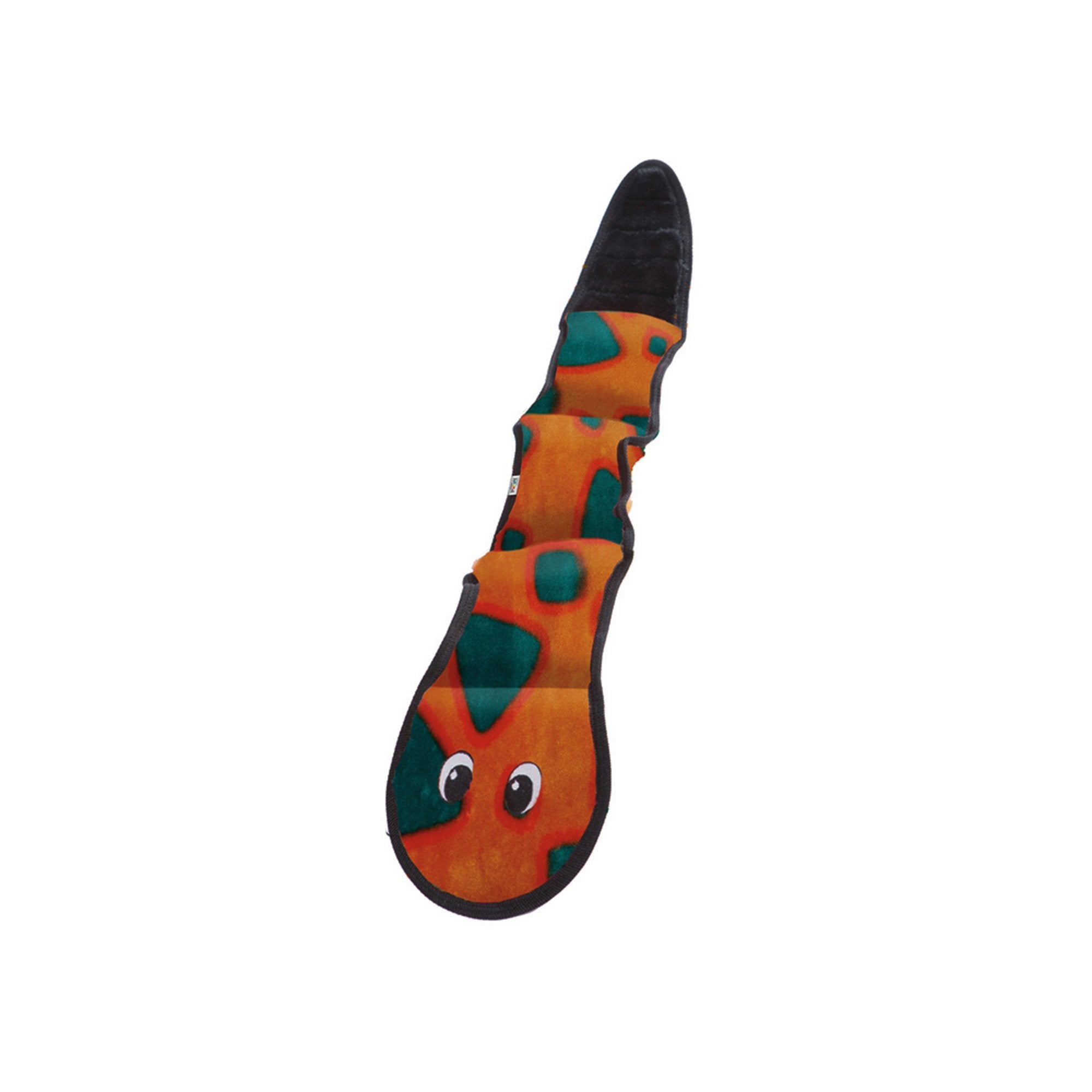 Kyjen Invincibles Snake Dog Toy Size: Three Squeakers (22' H X 3' W X 2' D), Color: Red