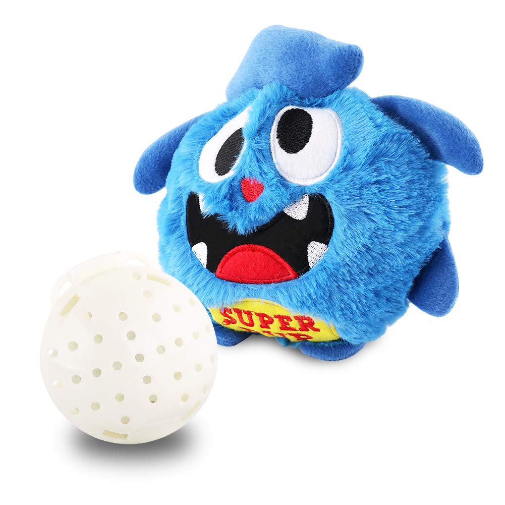 Petbobi Upgrade Dog Toys Interactive Monster Plush Giggle Ball Shake Squeak Crazy Bouncer Toy Exercise Electronic Toy for Puppy 