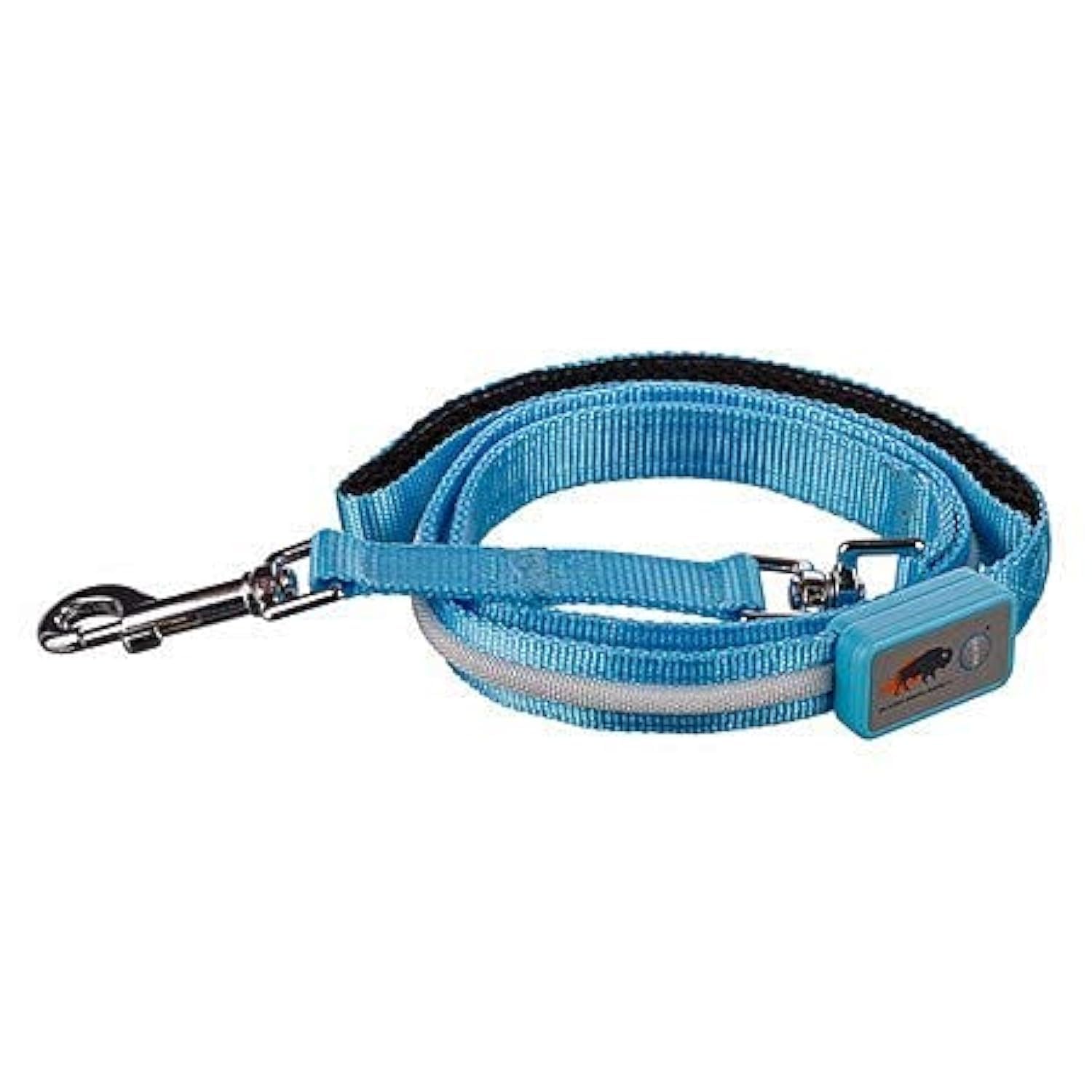 Blazin Light Up Led Dog Leash - 1,000 Feet Visibility - Usb Rechargeable, Waterproof, Glow In Dark - 4 Foot, Light Blue