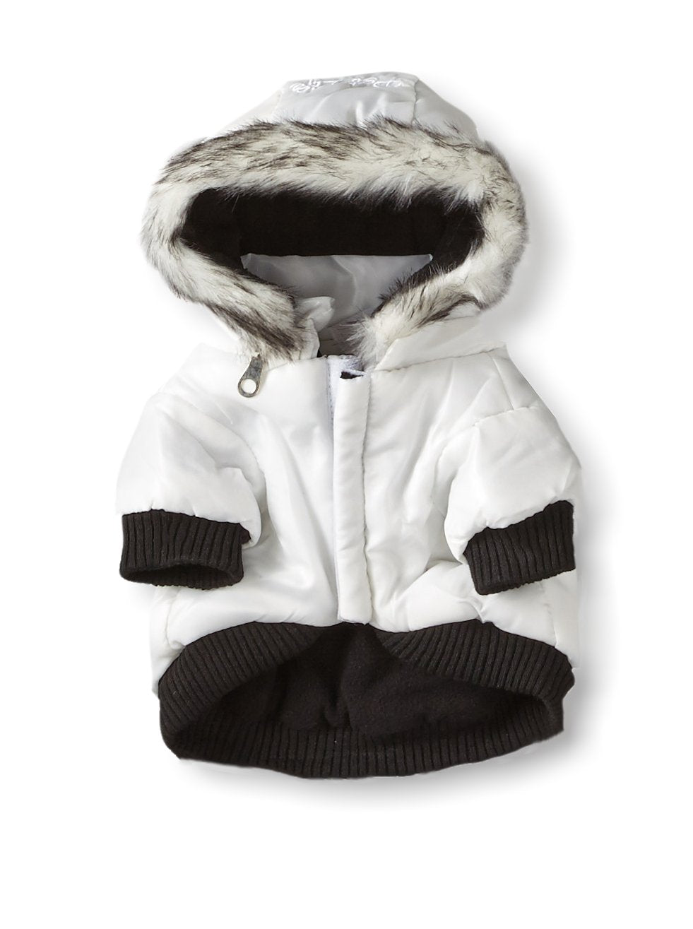 Pet Life Winter White Fashion Parka (features 3M Thinsulate): White, Large