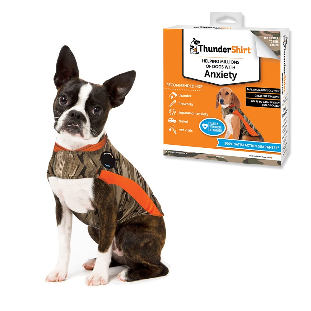 Thundershirt For Dogs, X Small, Camo Polo - Dog Anxiety Vest