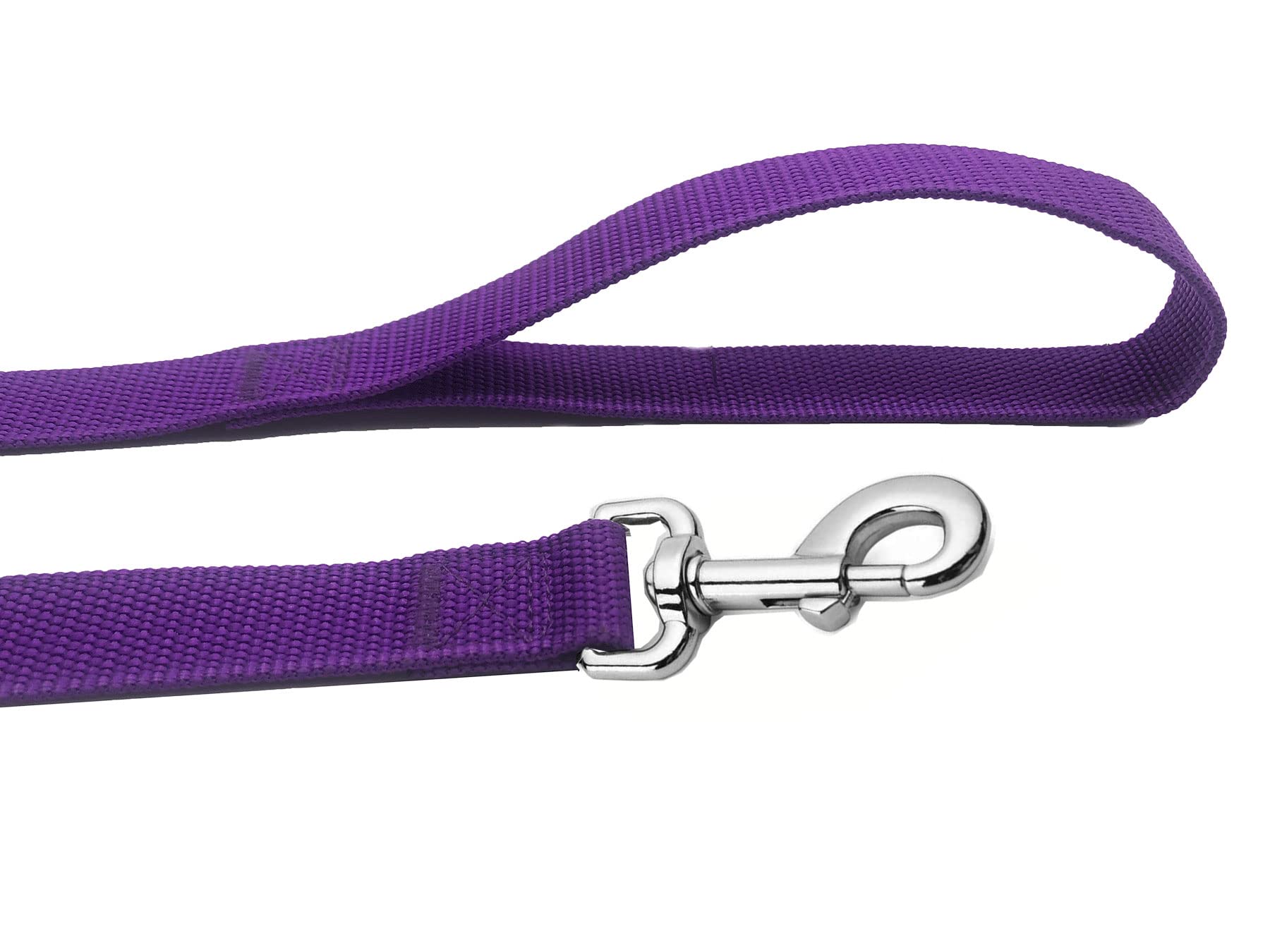 Strong Nylon Dog Leash, 4FT/ 5 FT/ 6FT Dog Leashes for Medium Large Dogs (6FT, Purple)