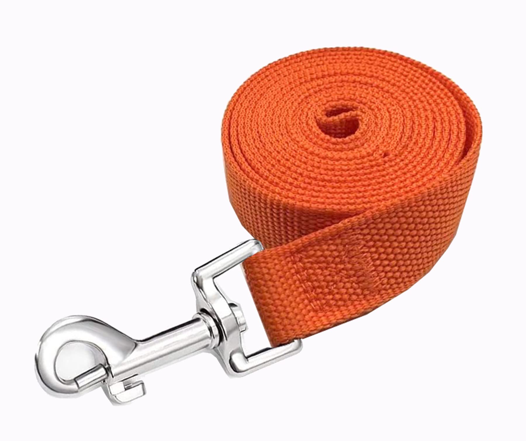 Strong Nylon Dog Leash, 4FT/ 5 FT/ 6FT Dog Leashes for Medium Large Dogs (6FT, Orange)