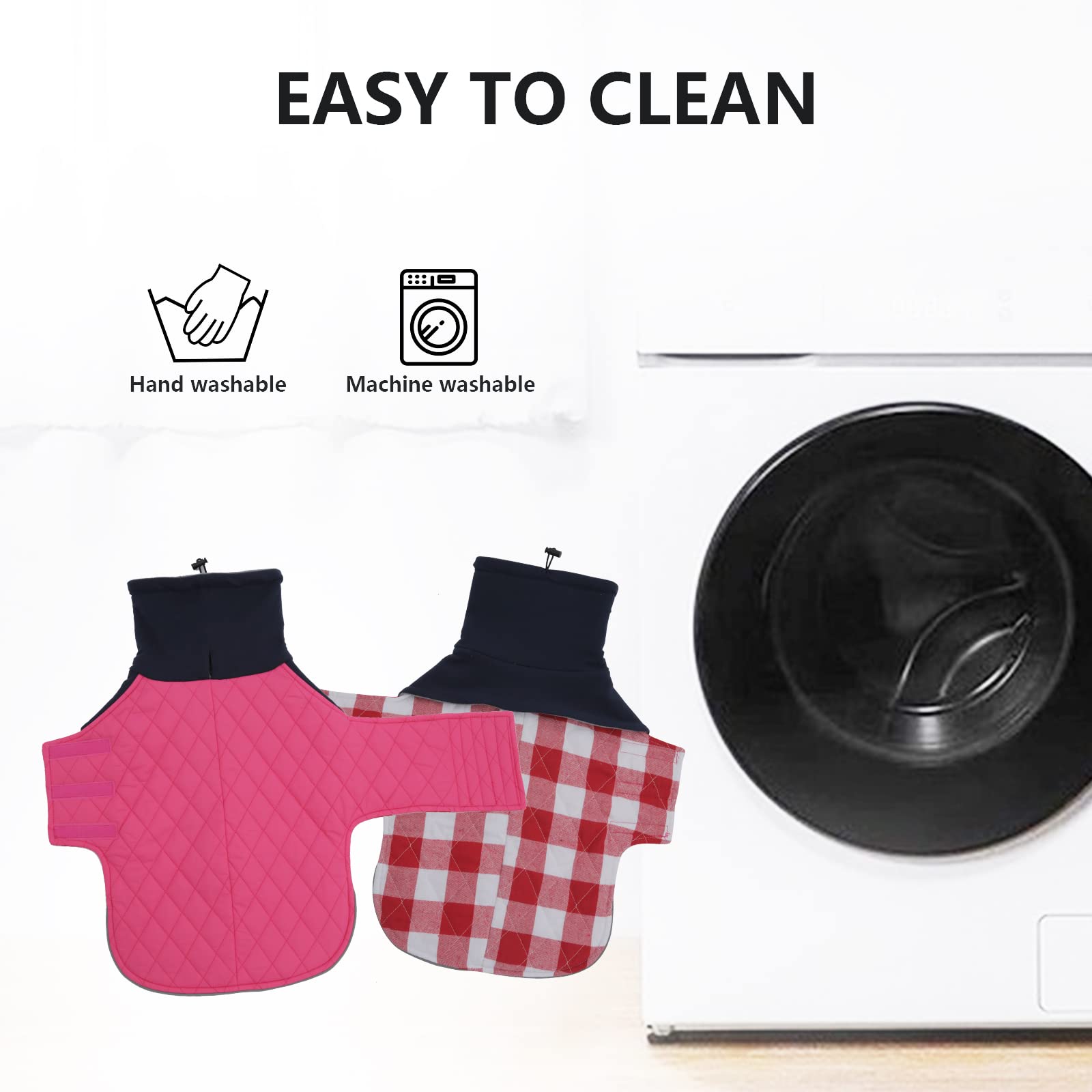 Geyecete Dachshund Coat,Dachshund Winter Coat,Warm Dachshund Coat Waterproof Windproof, High Neckine String Holes Miniature Dachshund Jacket For Small Dog-Pink-Xl